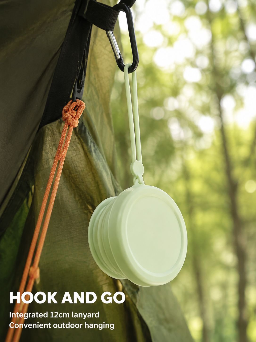 Lightweight silicone travel cup perfect for hiking