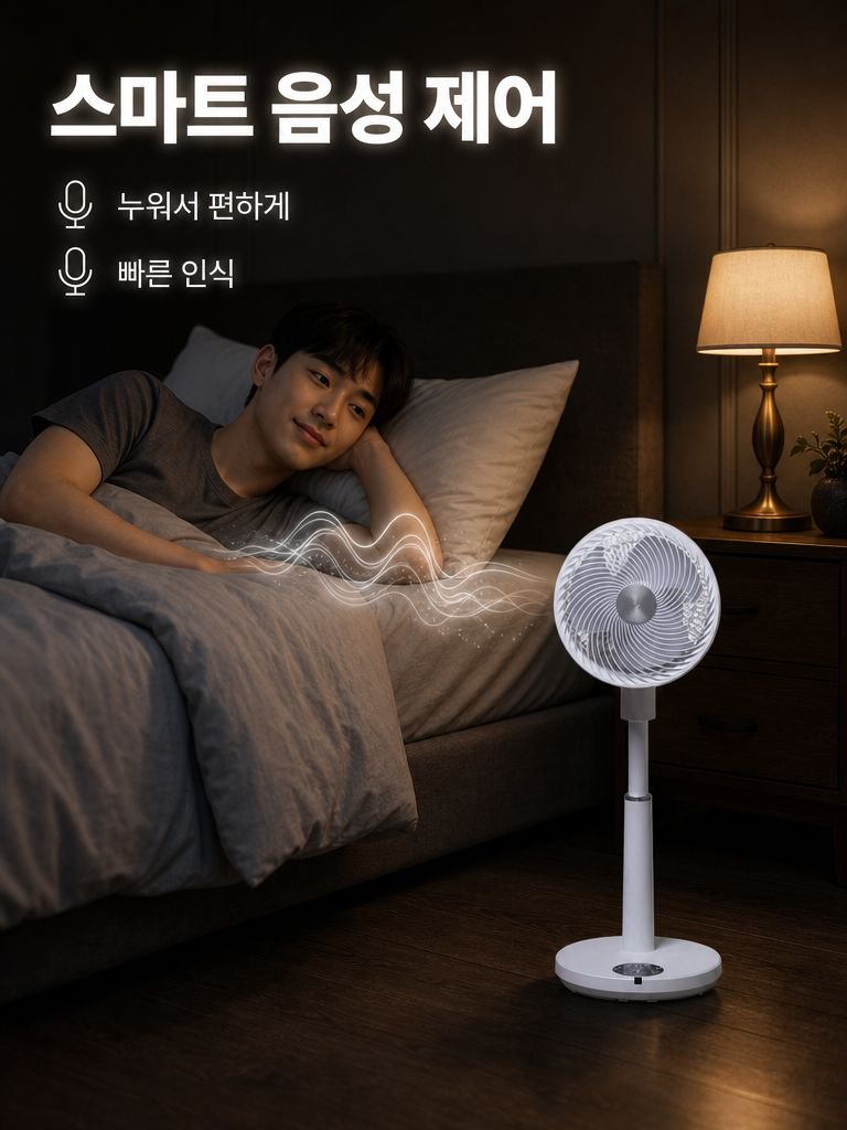 스마트 음성 공기 순환 스탠드 선풍기