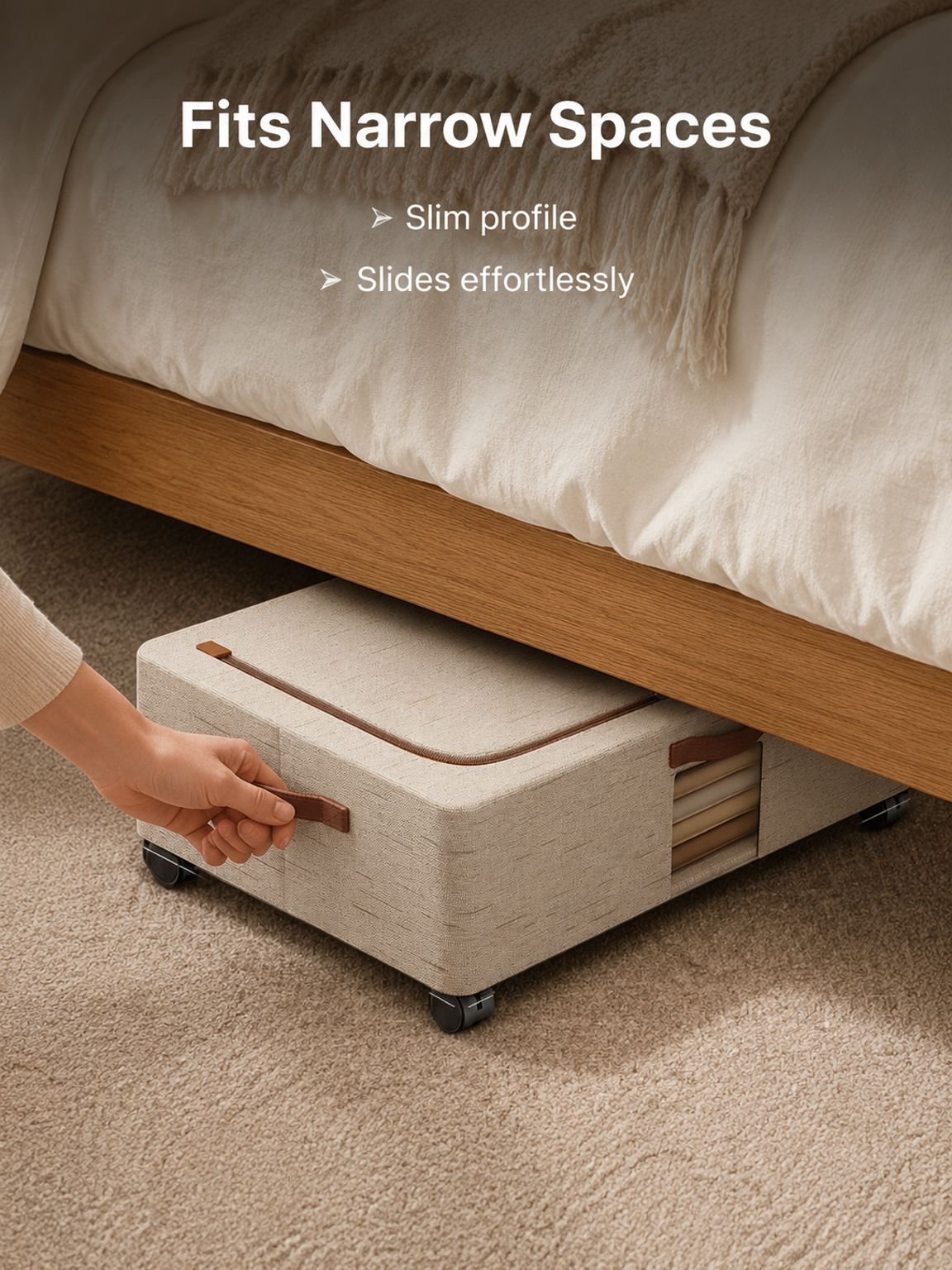 Under-Bed Storage Box with Wheels
