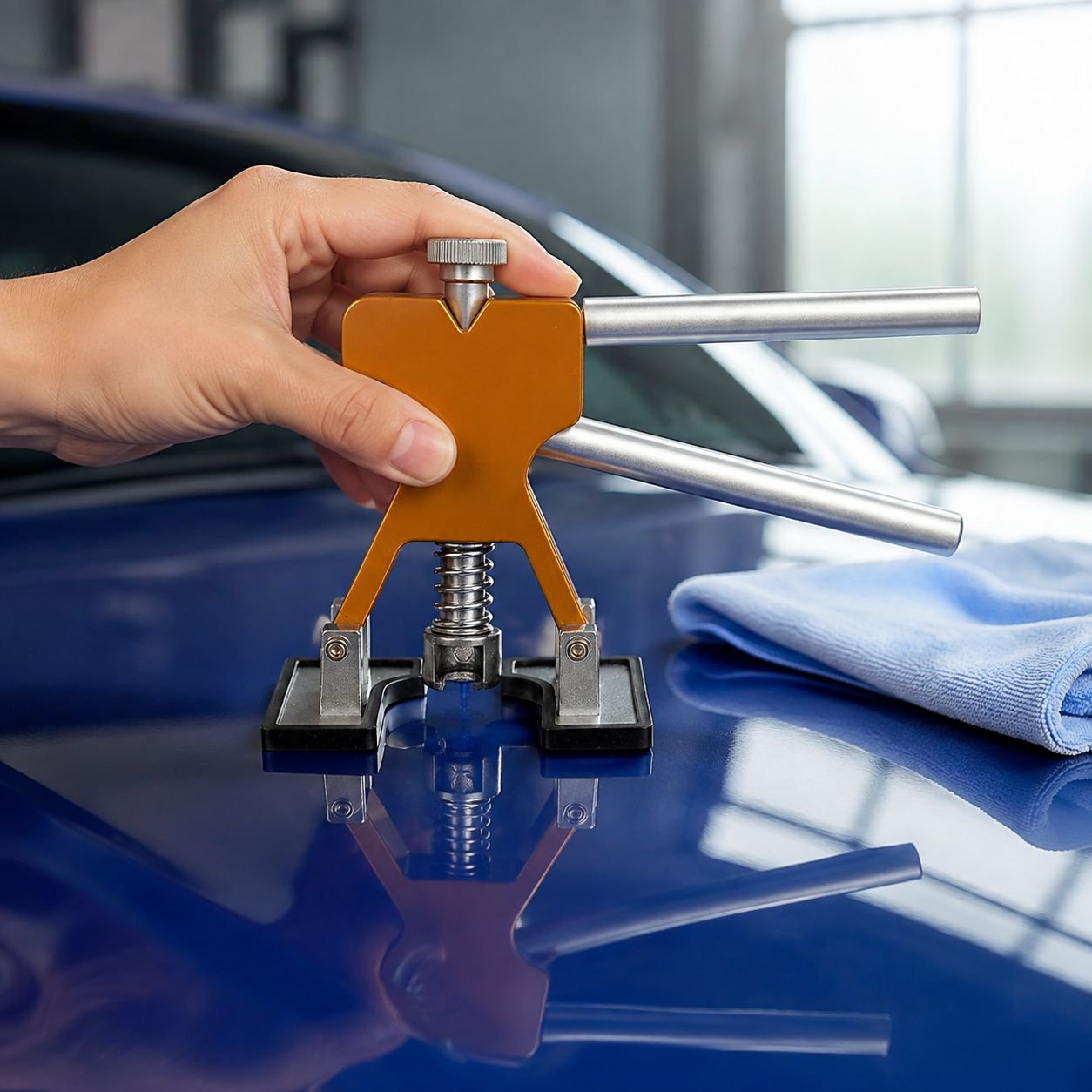 Car dent repair tool kit, body panel puller, dent, dent, hail pit repair kit