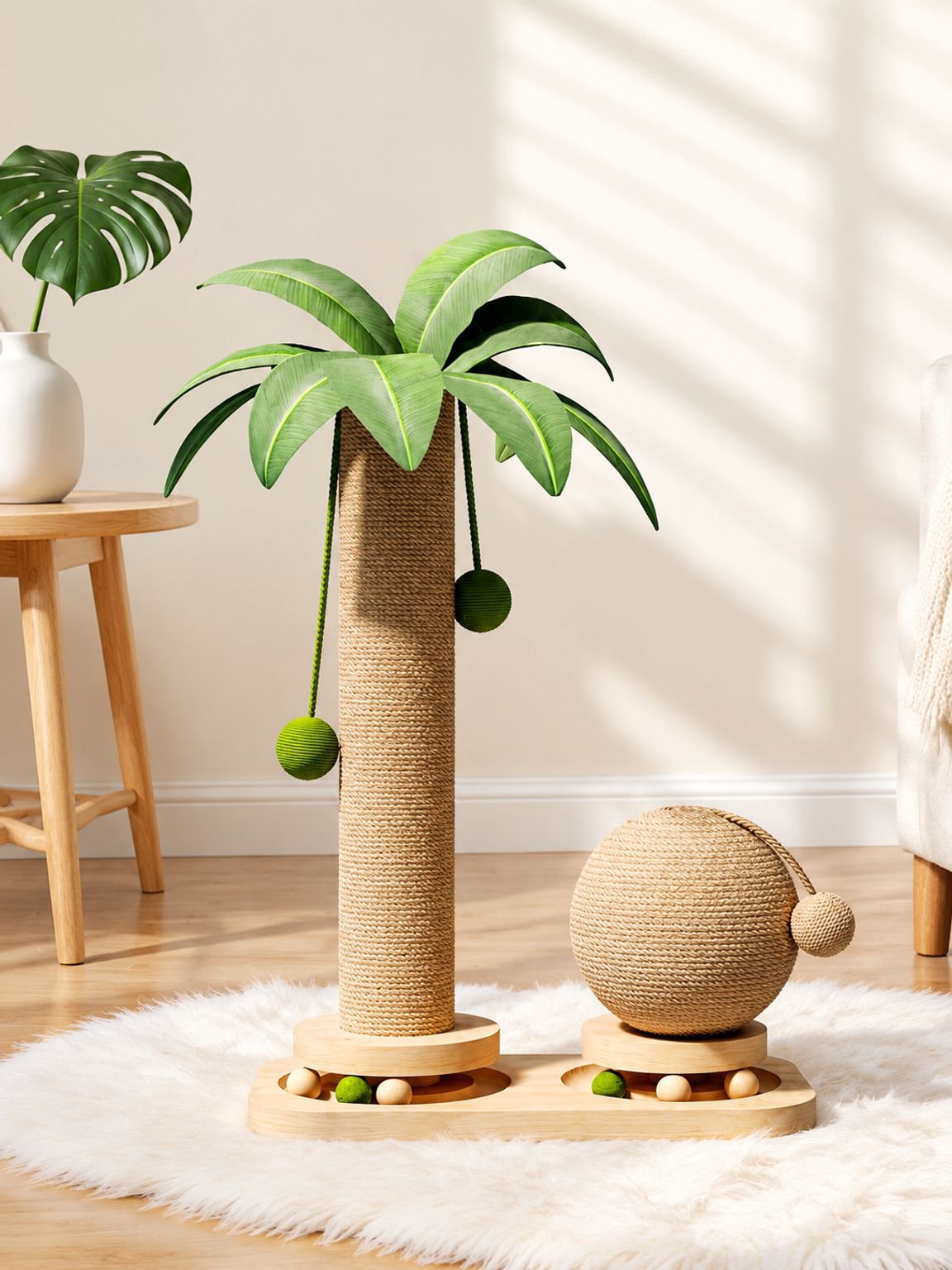 Katzenbaum mit Palmen-Design