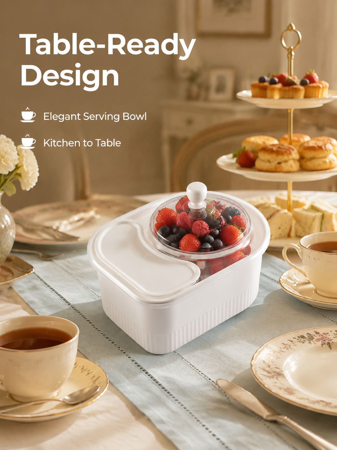 Close-up of draining basket design