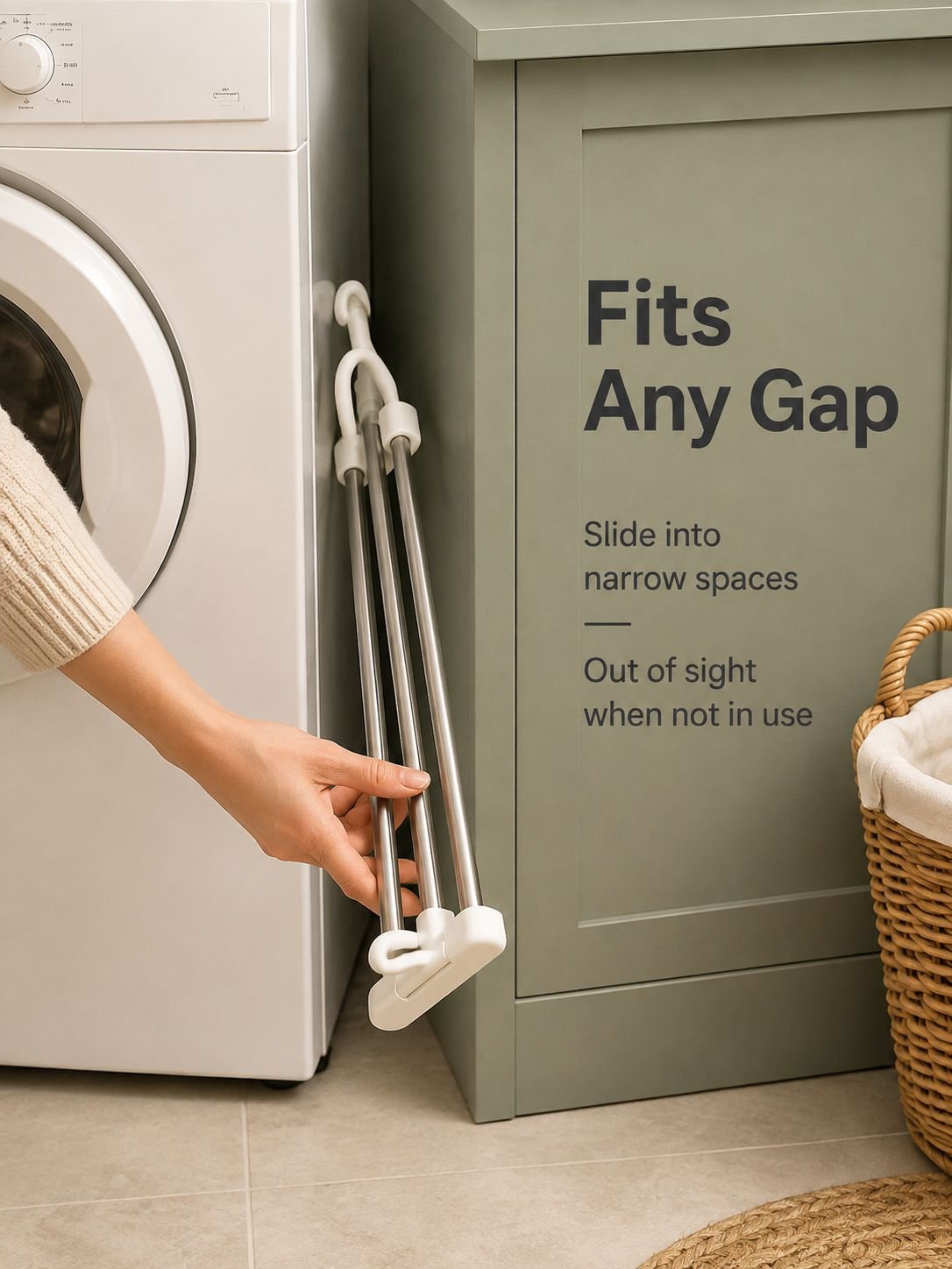 Easy-to-assemble stainless steel laundry rack