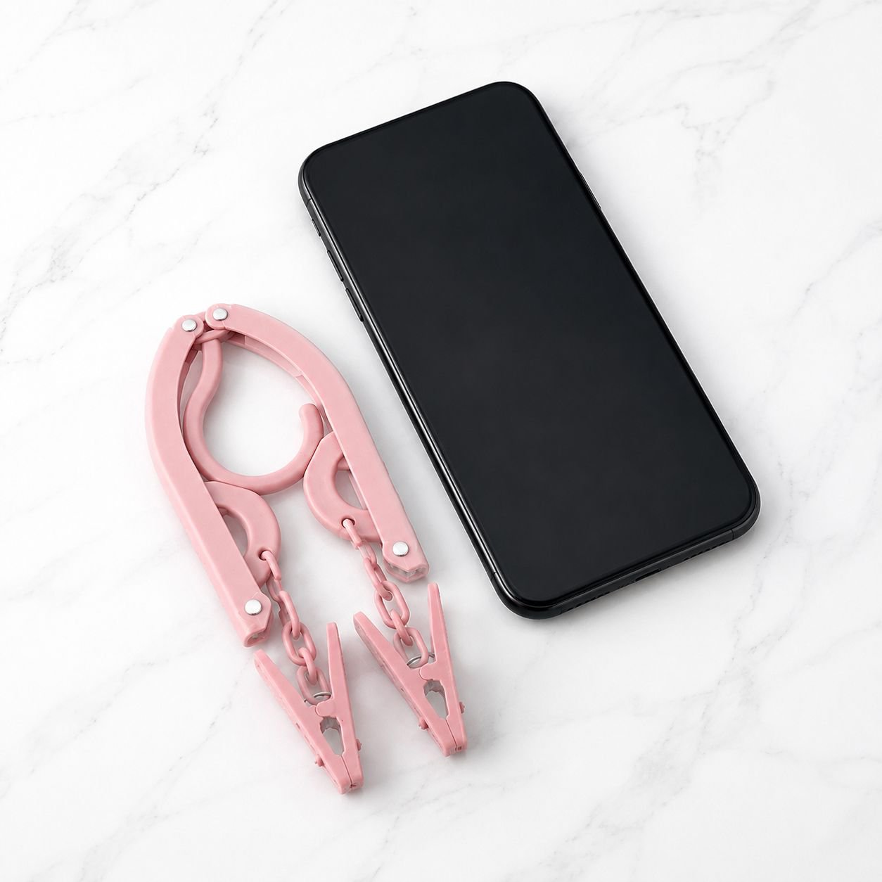 Compact travel hanger for socks and underwear