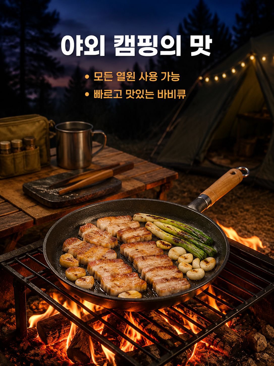 다용도 주물 프라이팬