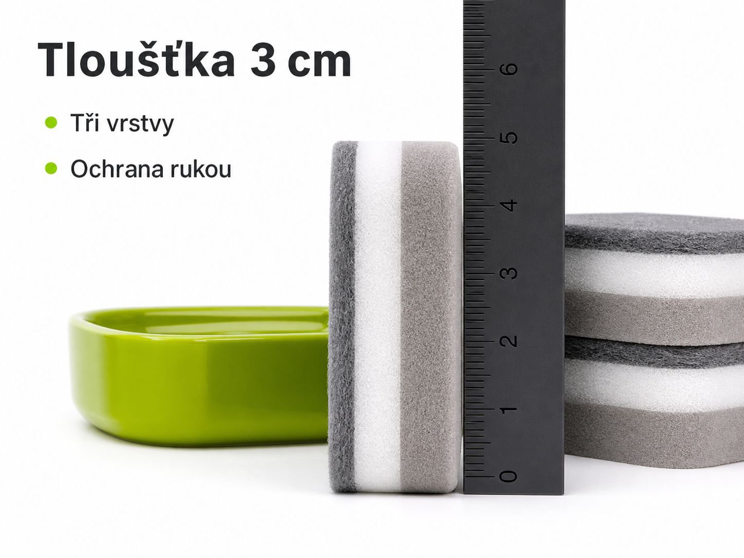 Zesílená houbička na mytí nádobí