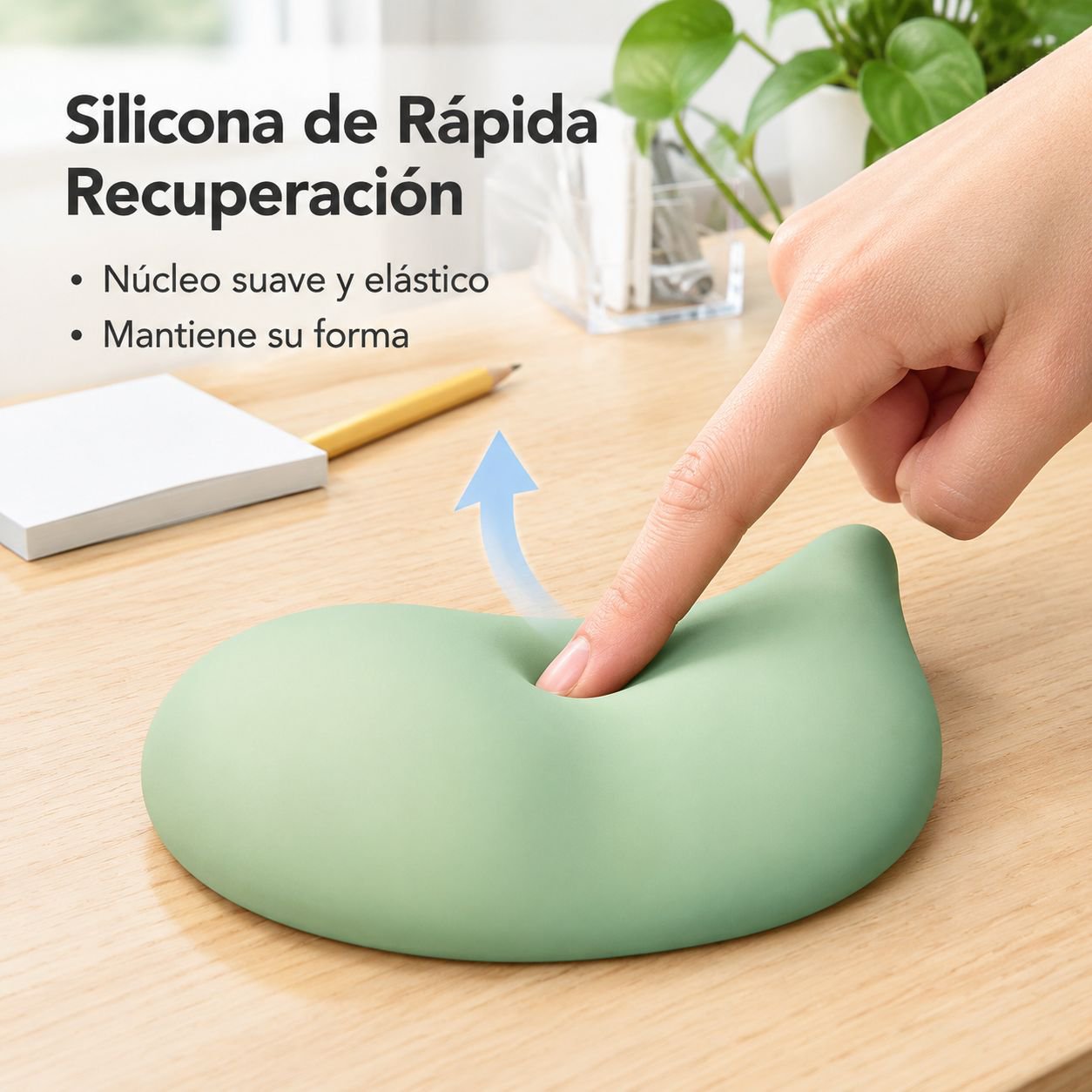 Soporte ergonómico de silicona antideslizante para muñeca