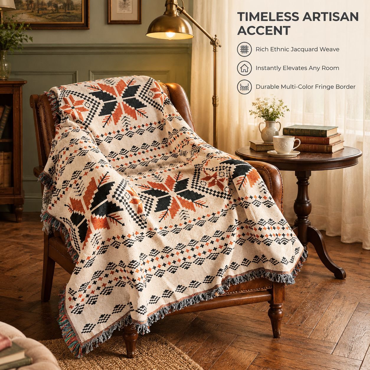 Vintage American Country Sofa Throw Blanket One-Piece Chair Cover Mat