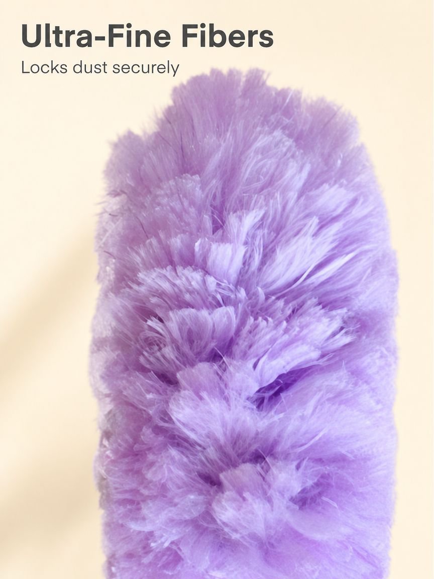 Electrostatic telescopic dusting duster for home cleaning