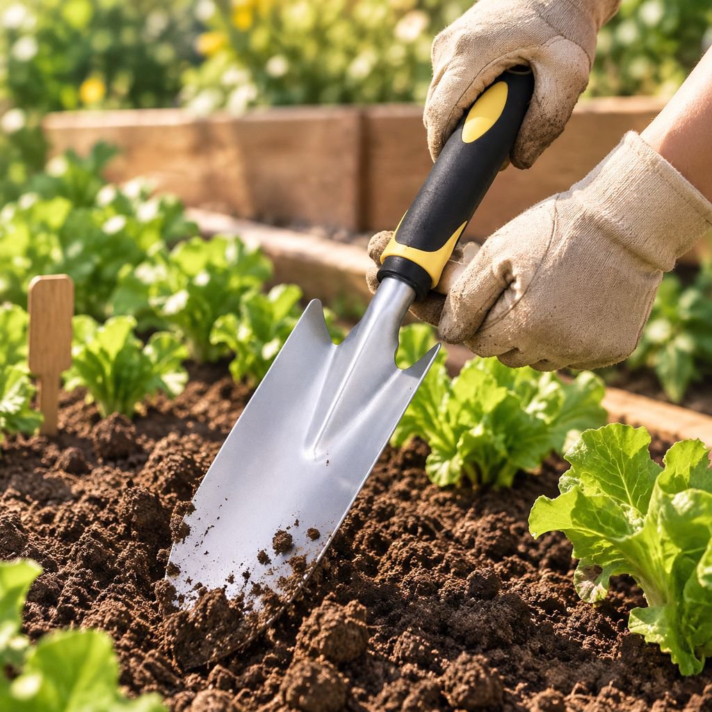 Two-in-one Gardening Hoe and Shovel Set for Outdoor Digging, Weeding, and Planting