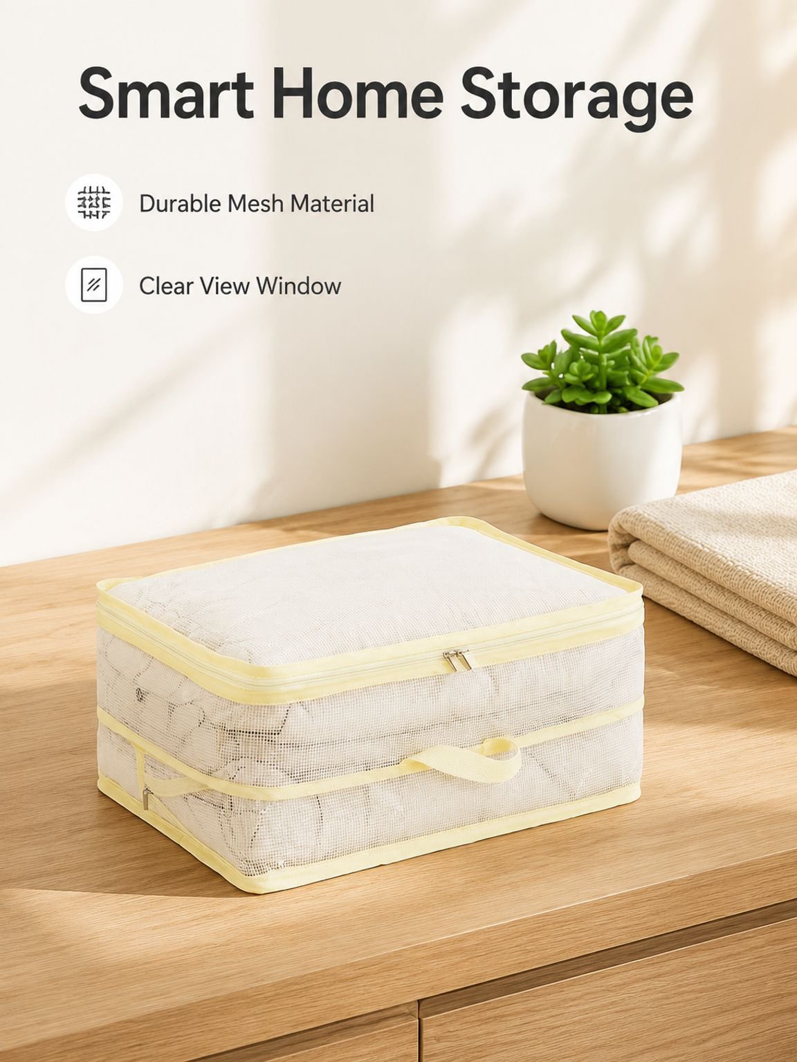 Transparent Vacuum Storage Bag for Clothes and Quilts