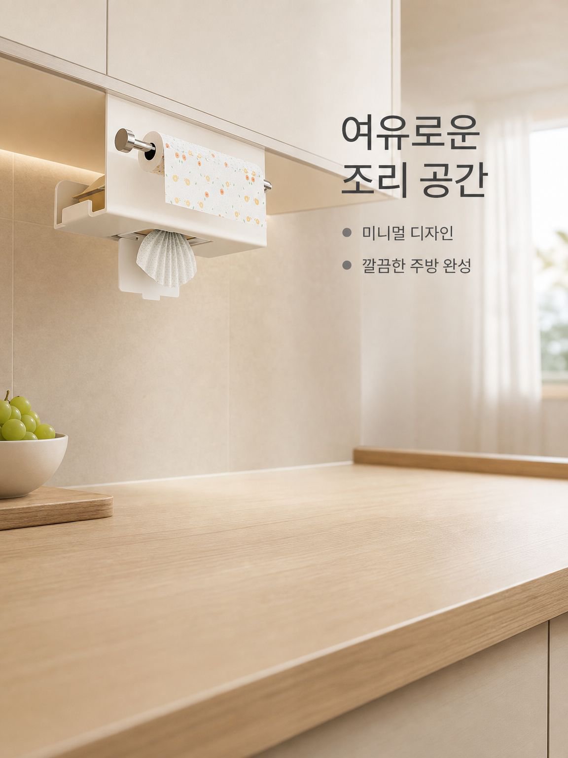 거꾸로 된 키친타월 보관함