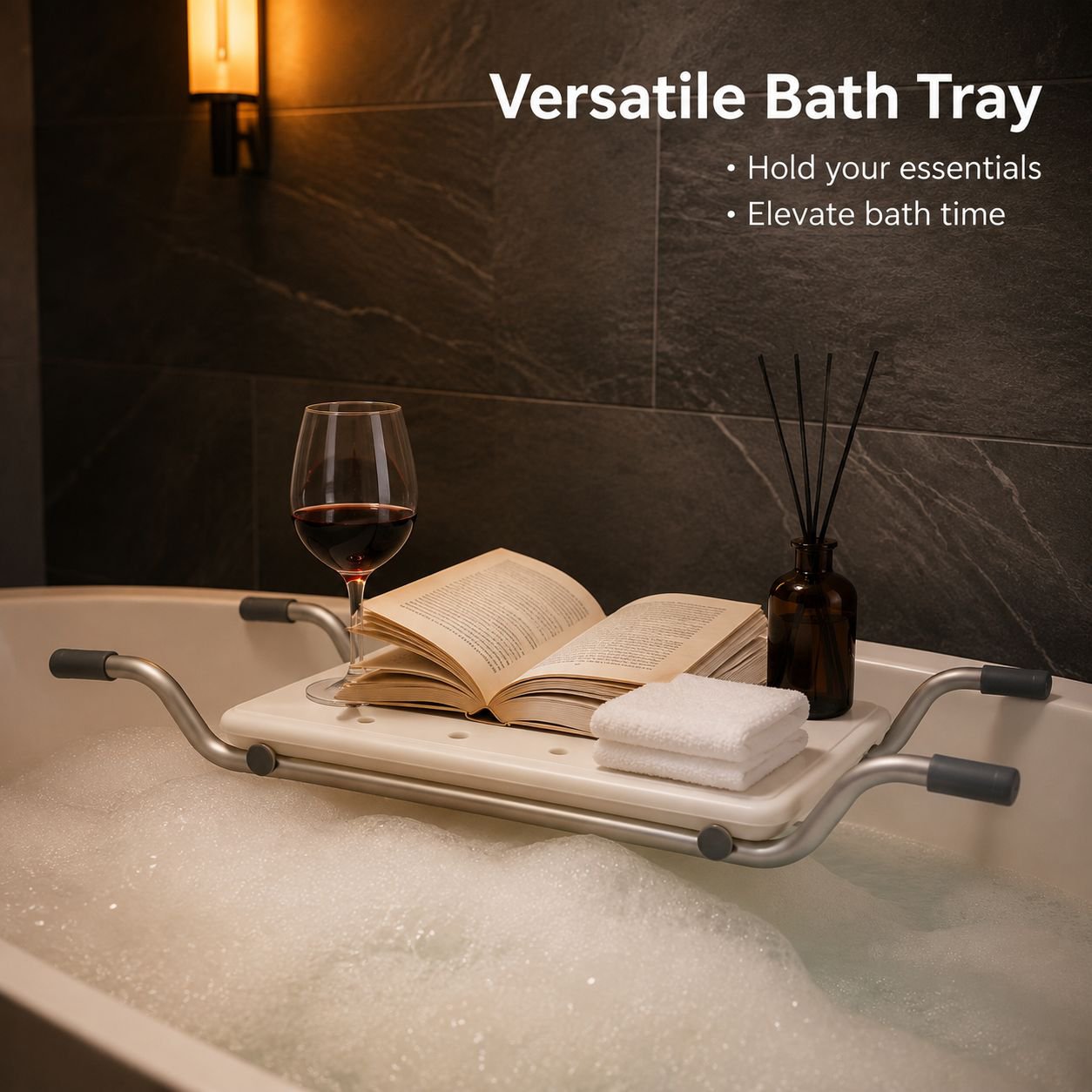 Aluminum alloy bathtub seat shelf