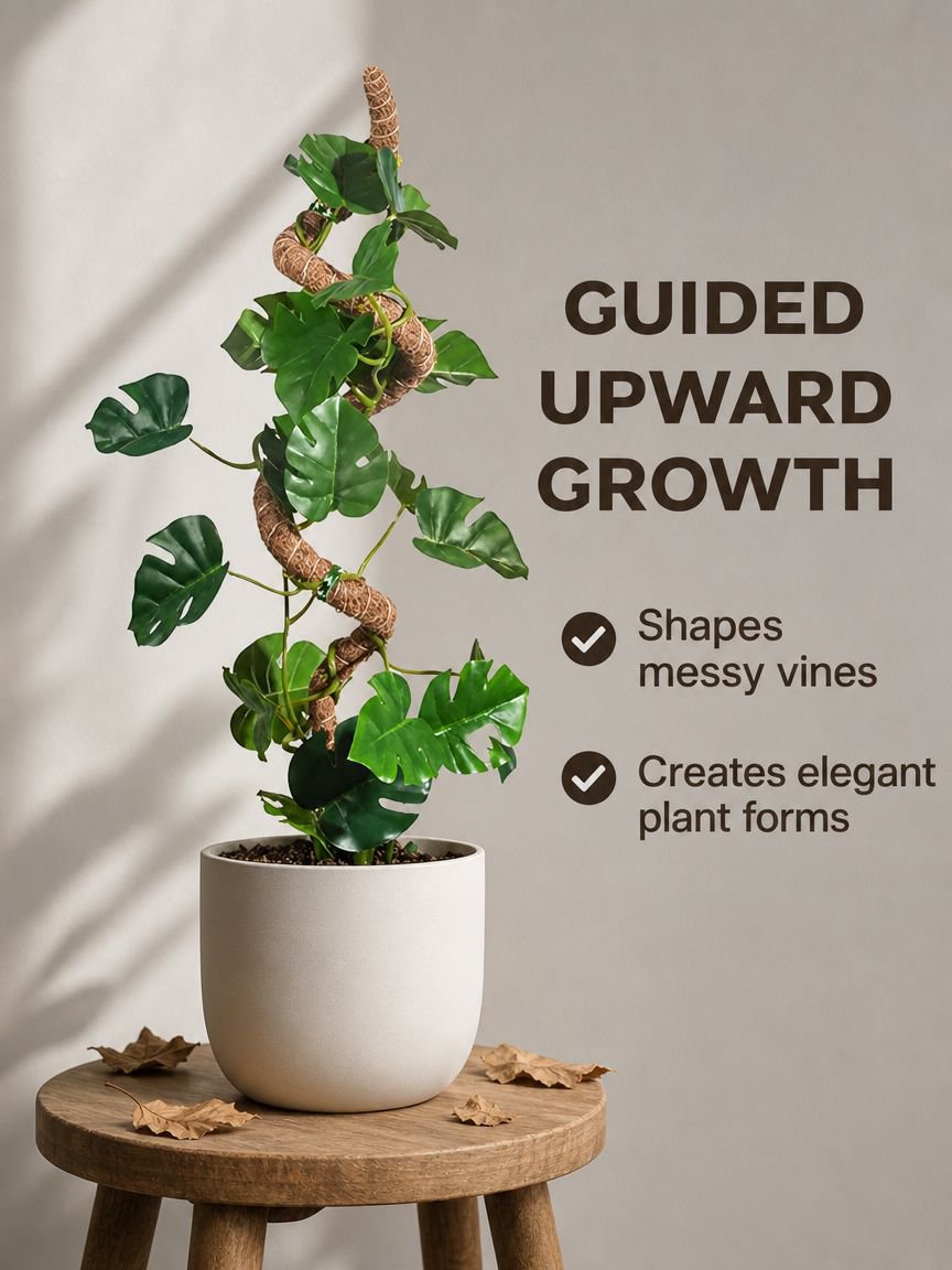 Fixed holder for Pothos climbing plant