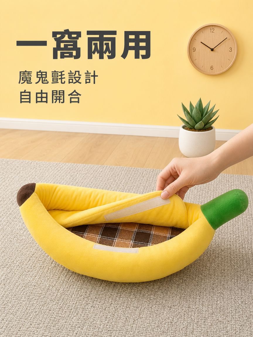 狗狗寵物香蕉墊