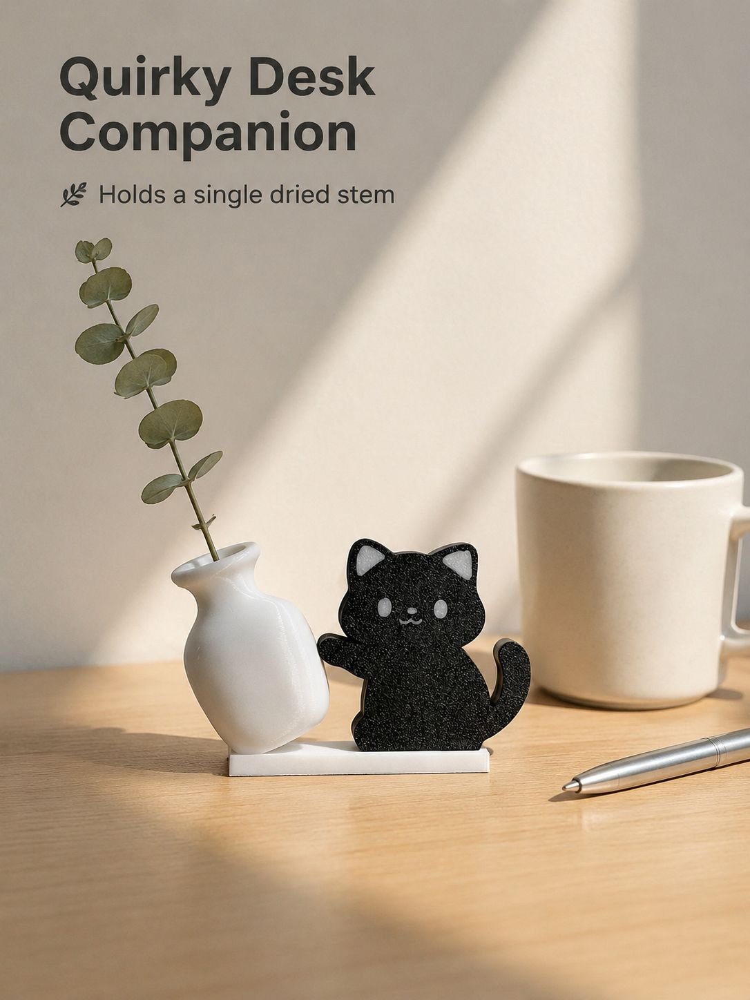 Cat-shaped storage ornament