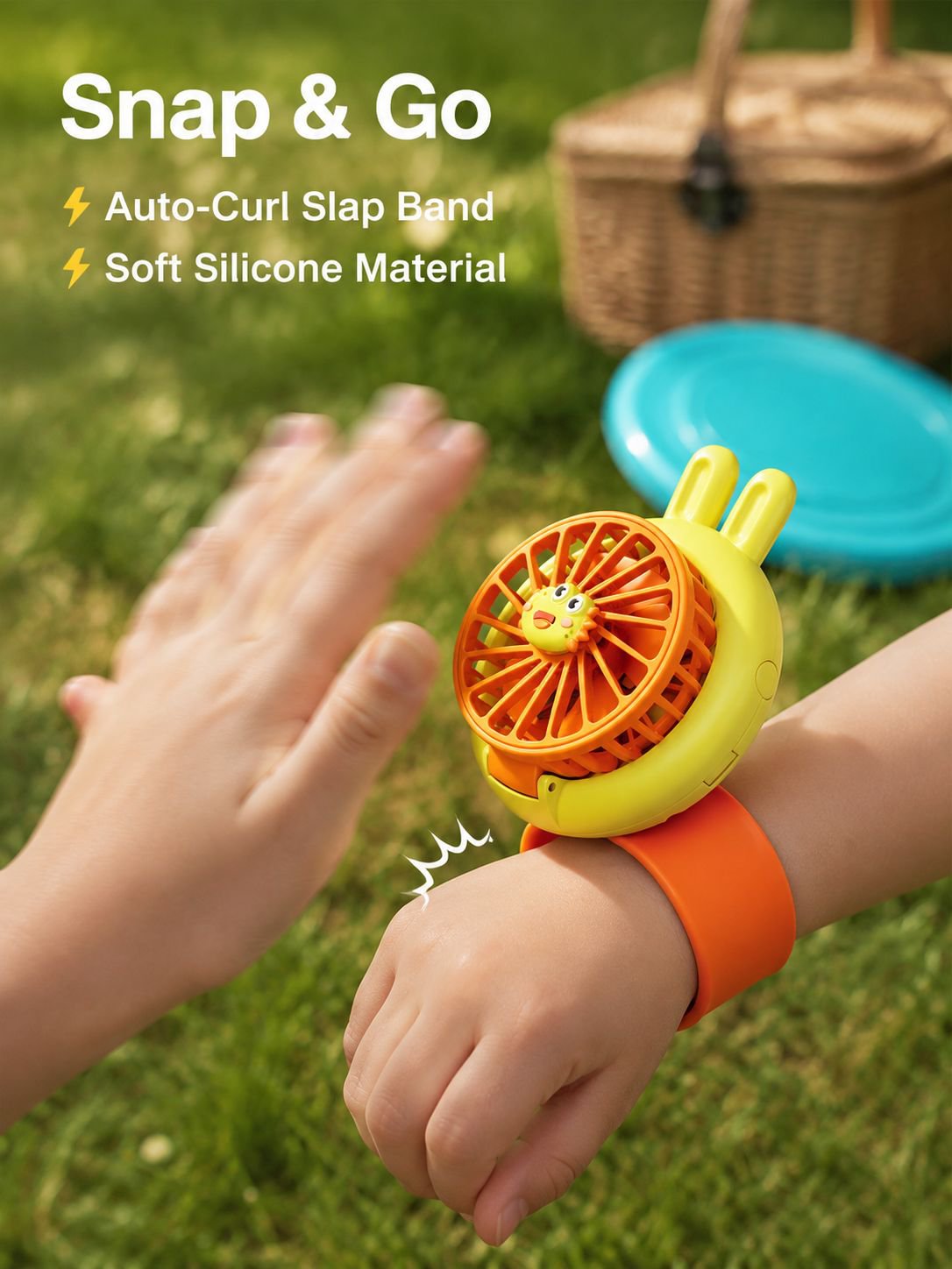 Cute Mini Fan Outdoor Convenient Adjustable Watch Fan