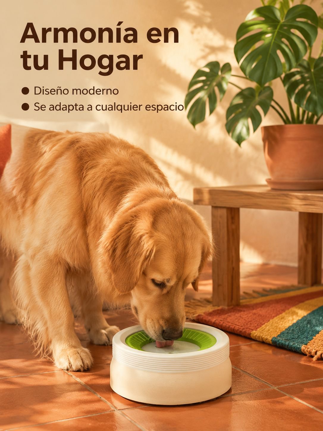 Fuente de agua flotante para perros