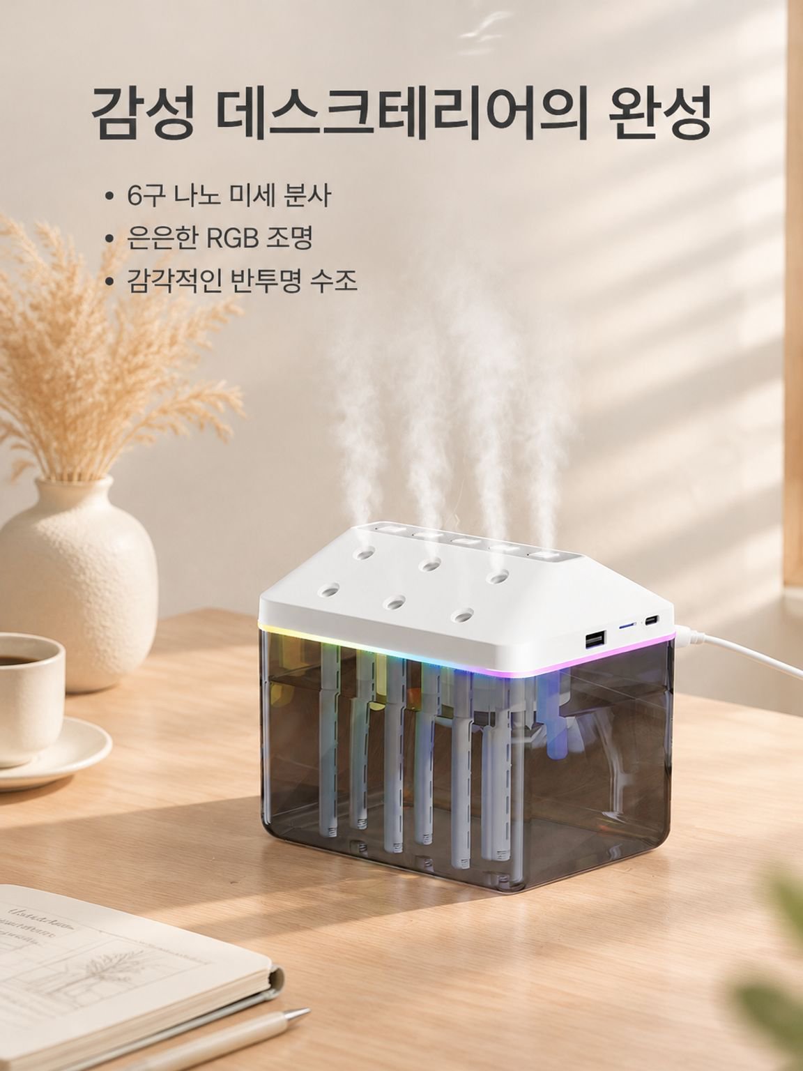다이내믹 미스트 가습기 겸 블루투스 스피커