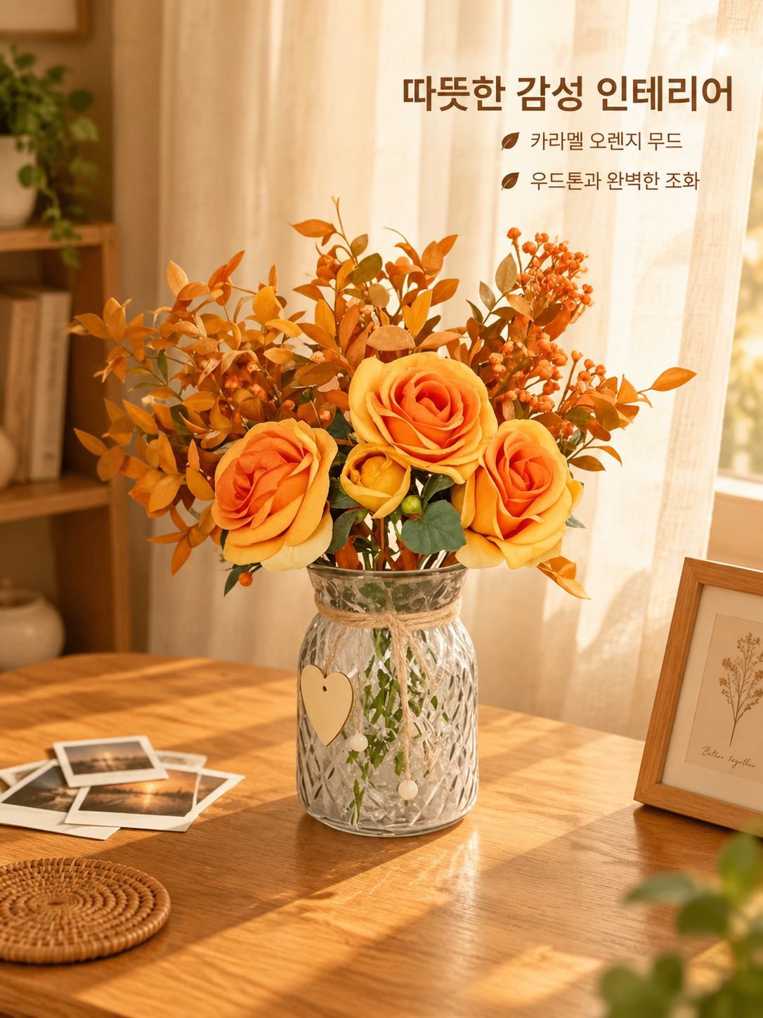 인조 장미 꽃 홈 데코