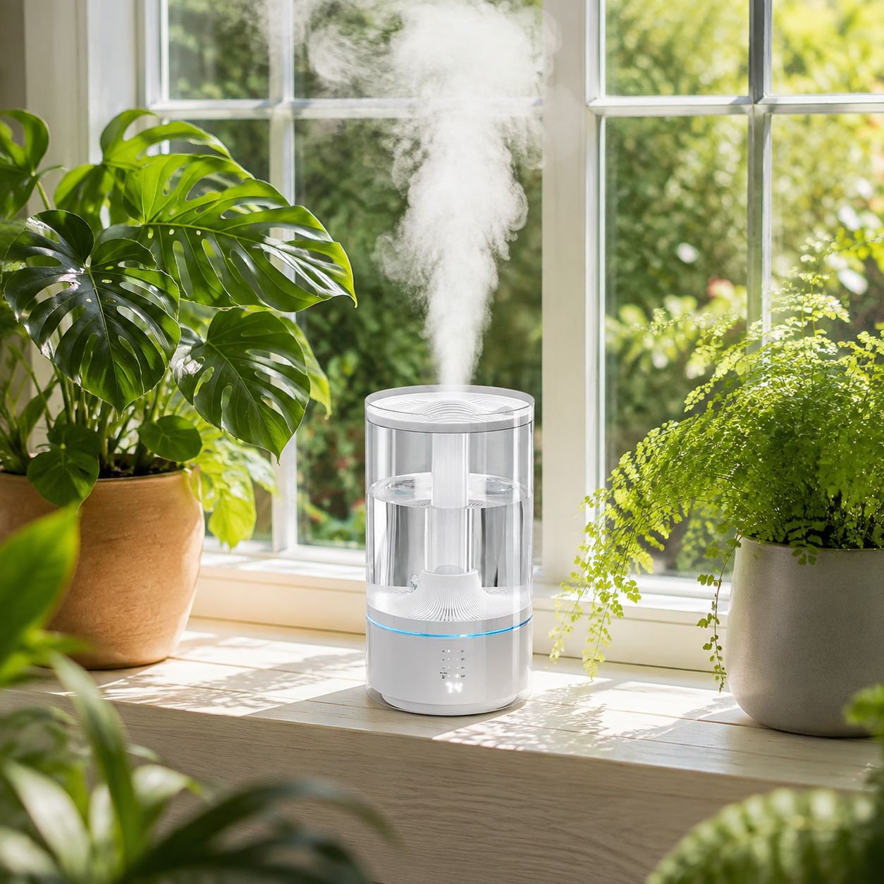 Humidificateur domestique intelligent à ultrasons avec purification de l'eau