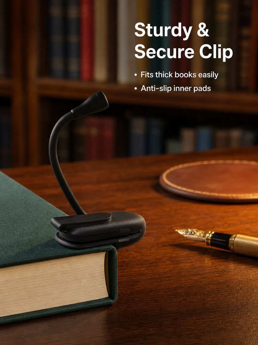 Portable clip-on reading light
