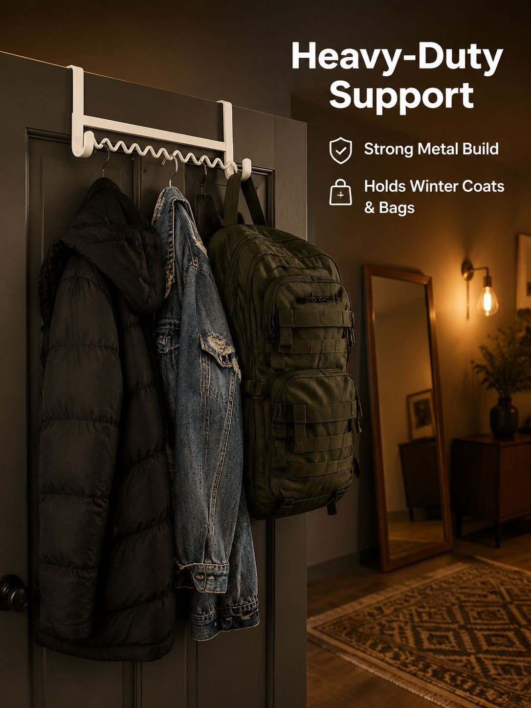 Wavy Dormitory Clothes Storage Hook