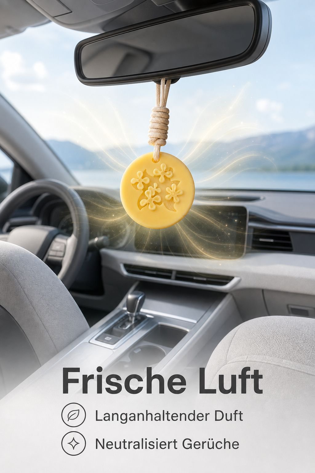 Runde Wachs-Lufterfrischer für Autos