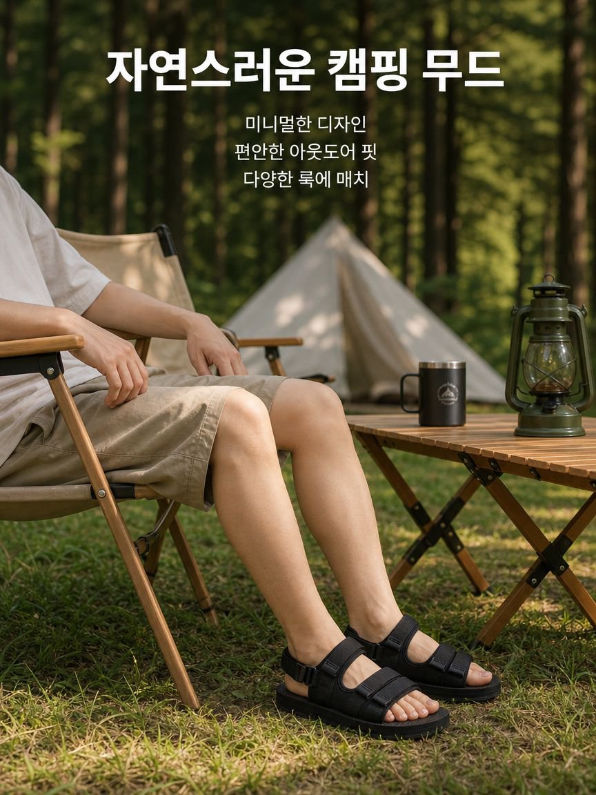 여름 남성 샌들 커플 패션 야외 슬리퍼