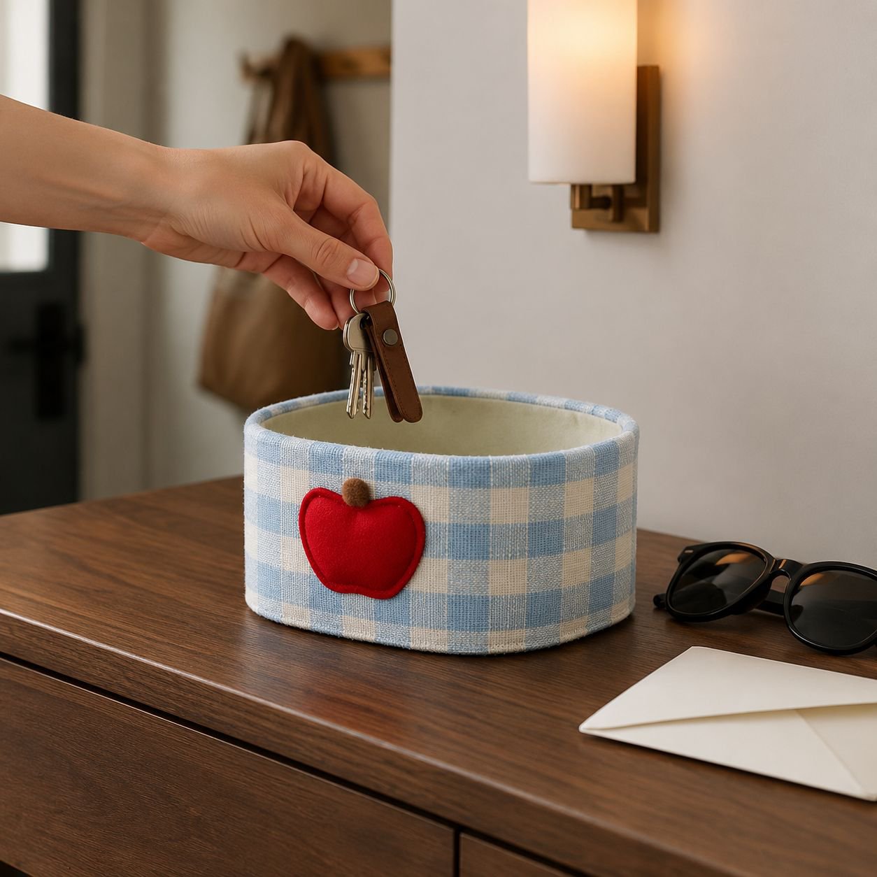 Caja de almacenamiento para artículos de escritorio