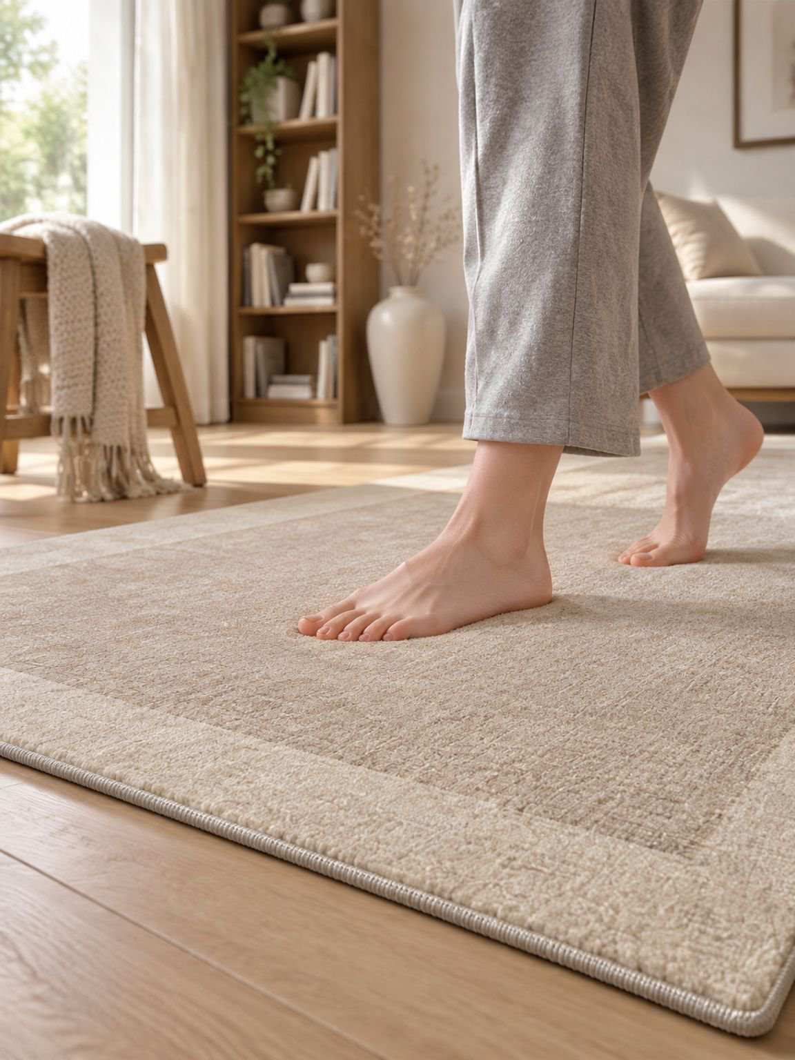 Waschfreier Teppich für modernes Zuhause
