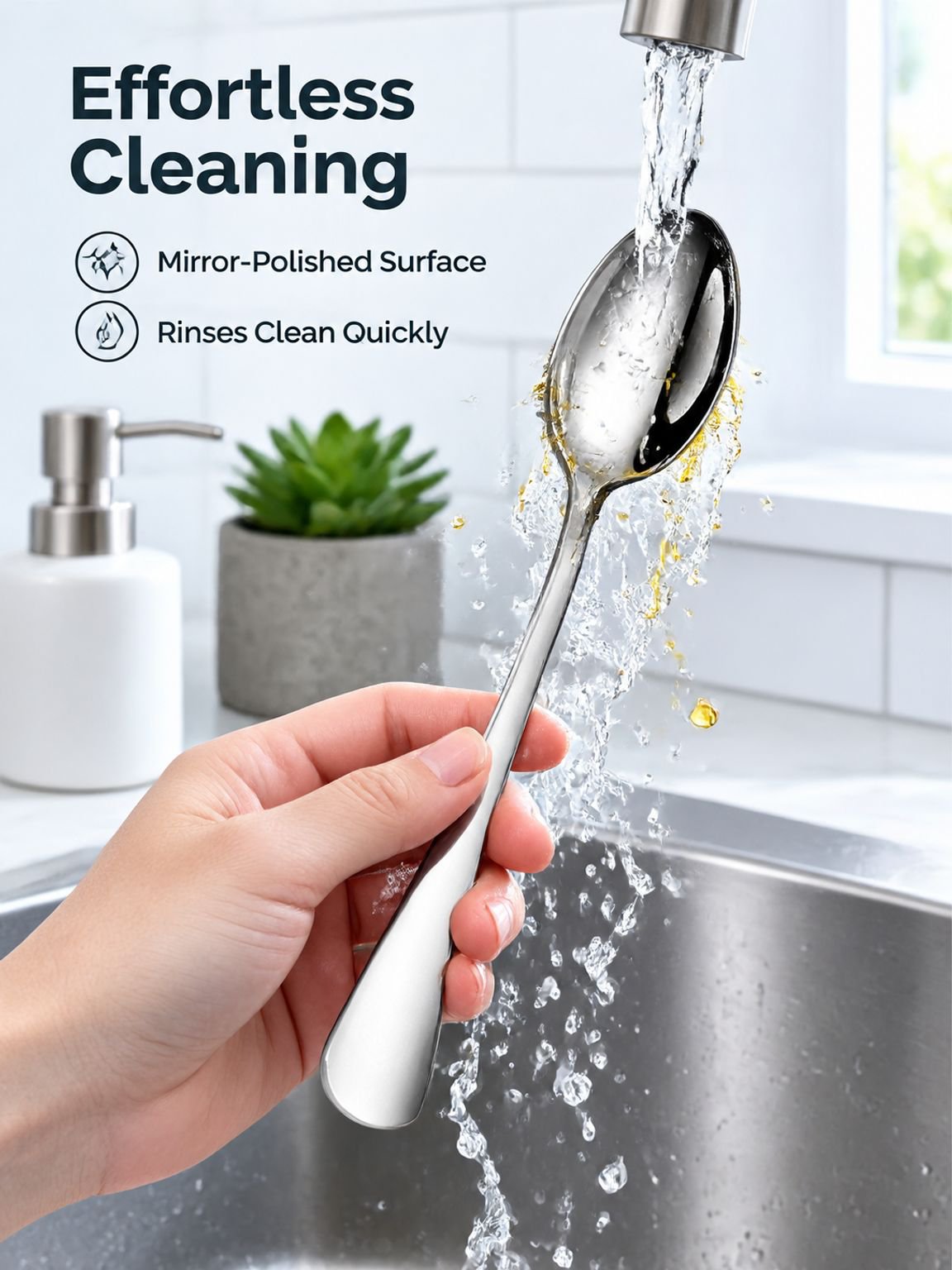 Stainless steel Western-style spoon