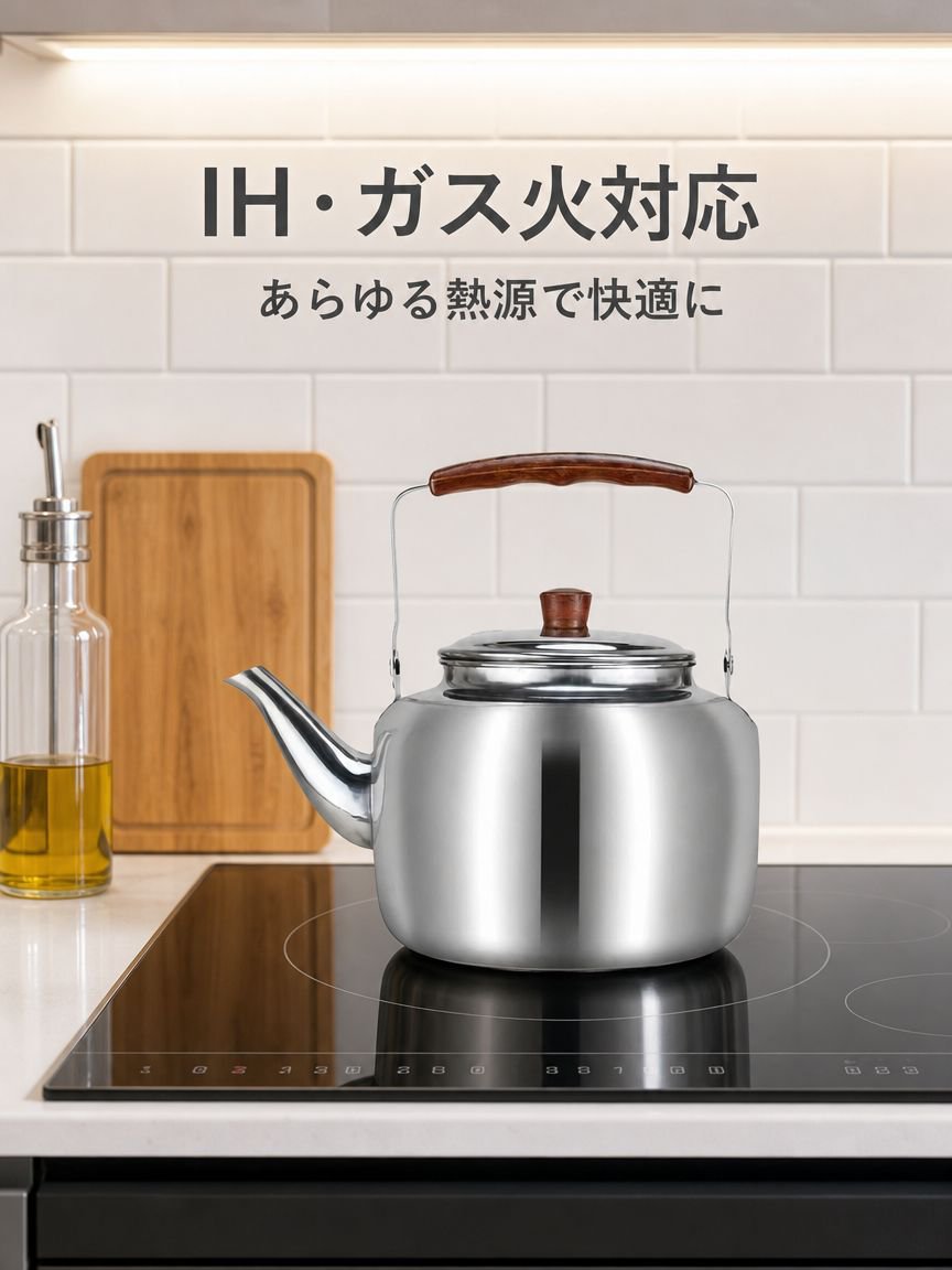 ステンレス製笛吹きケトル