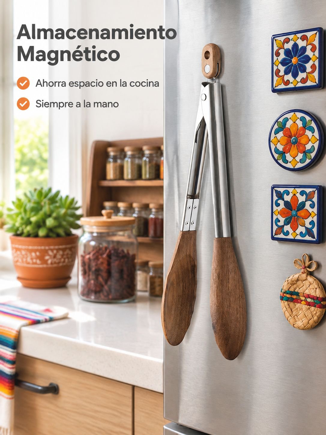 Pinzas de madera para alimentos