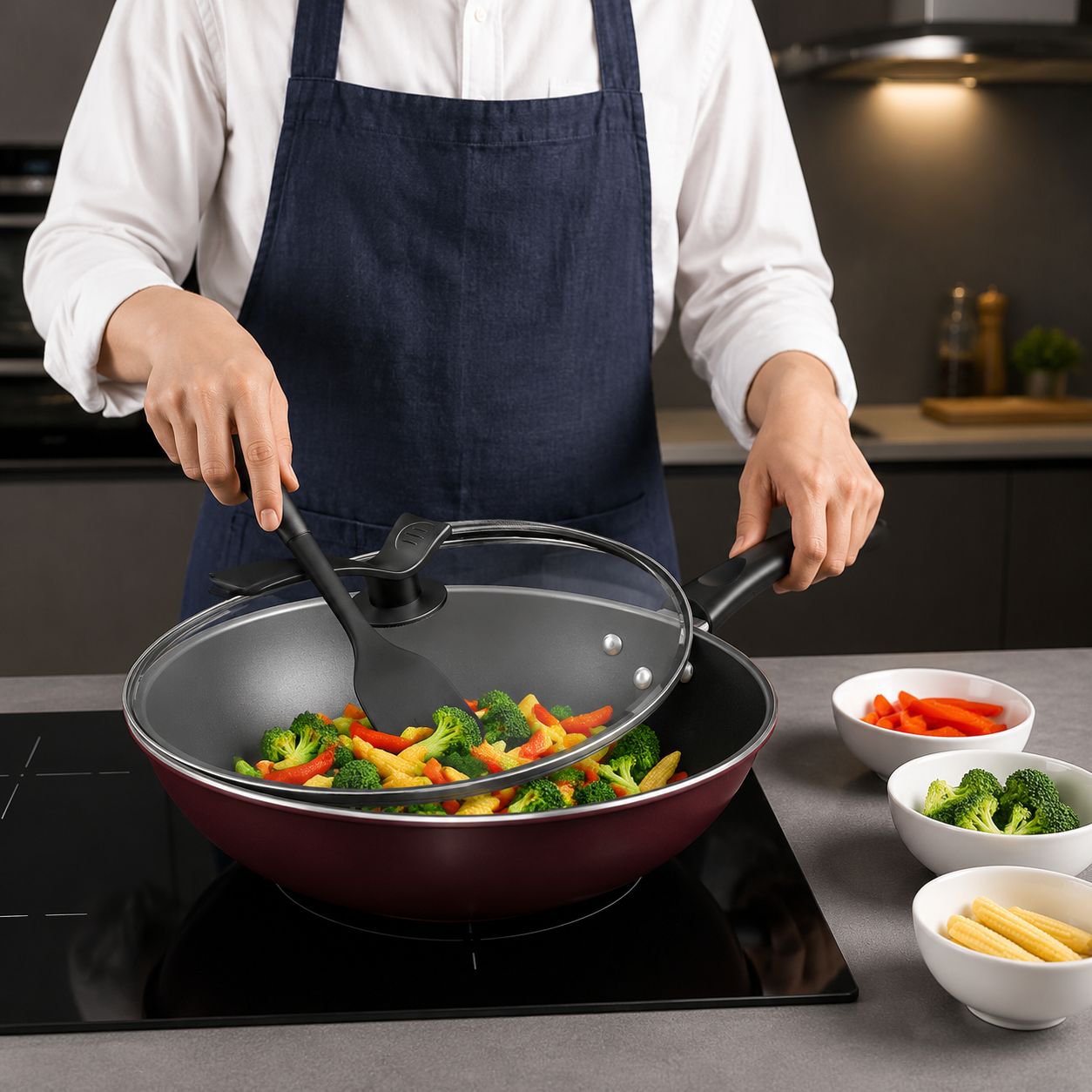 SL Diamond Seal Star Wok-Antihaftpfanne