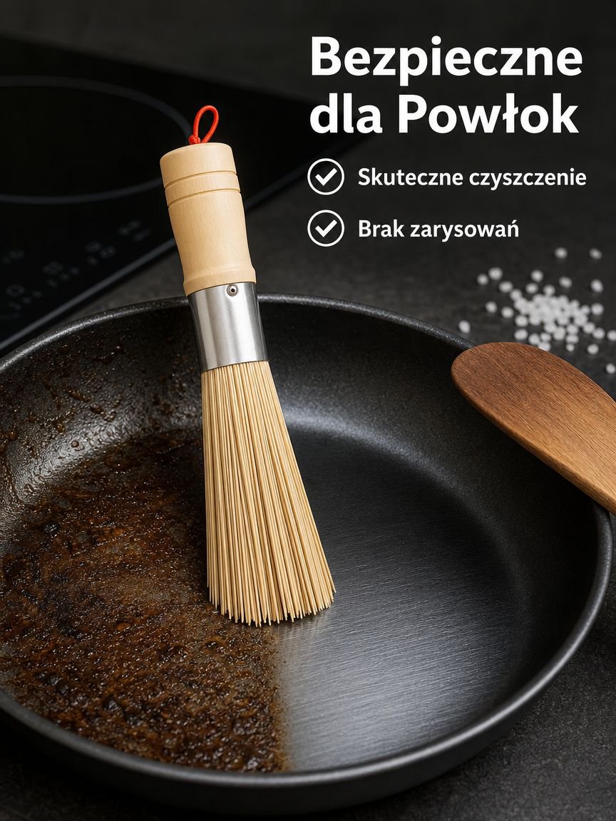 Bambusowa szczotka do mycia naczyń