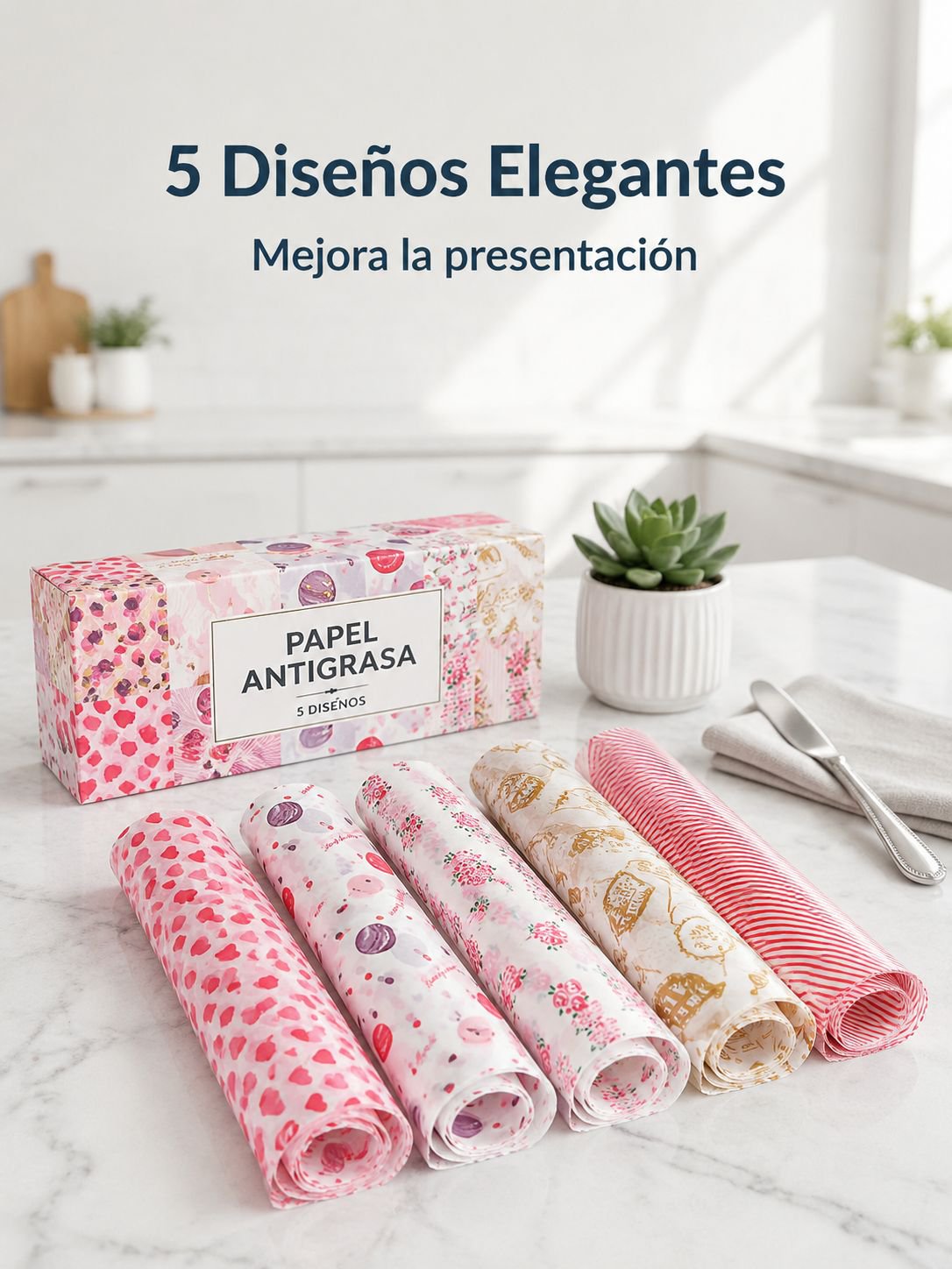 Papel antigrasa de grado alimenticio para envolver sándwiches y hamburguesas