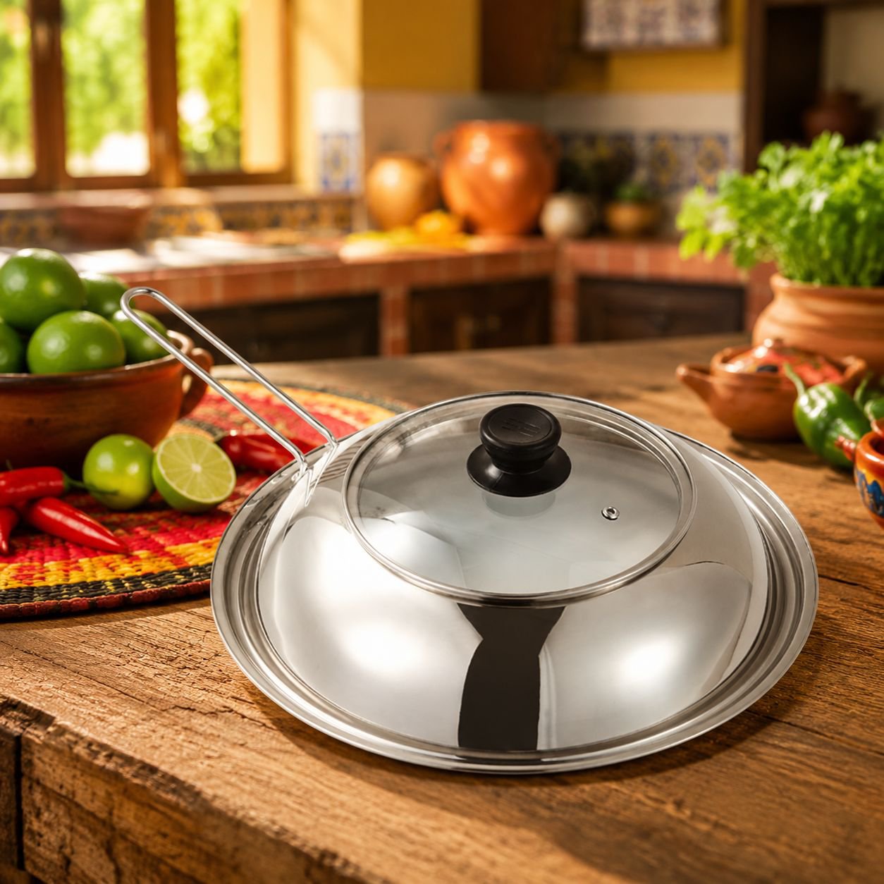 Tapa de olla visible, resistente al calor y al aceite, para el hogar, de acero inoxidable