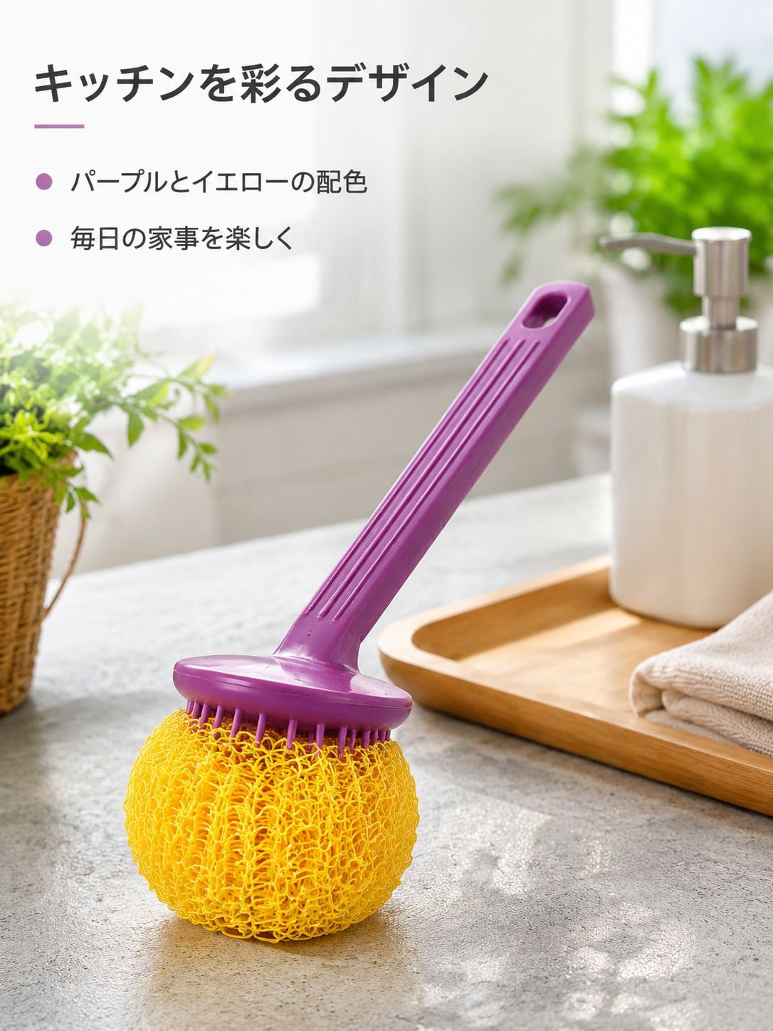 かわいいデザインのナノほつれないスチールたわし