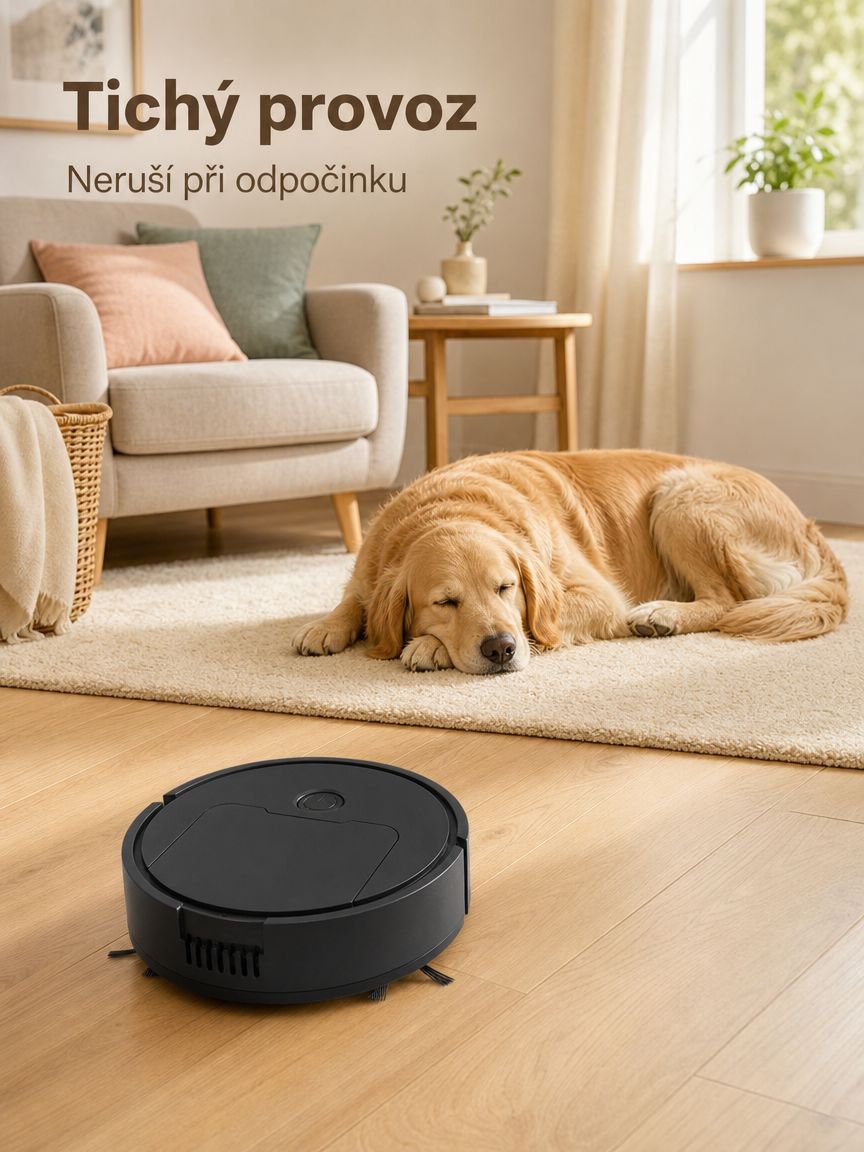 Domácí mini inteligentní robotický vysavač