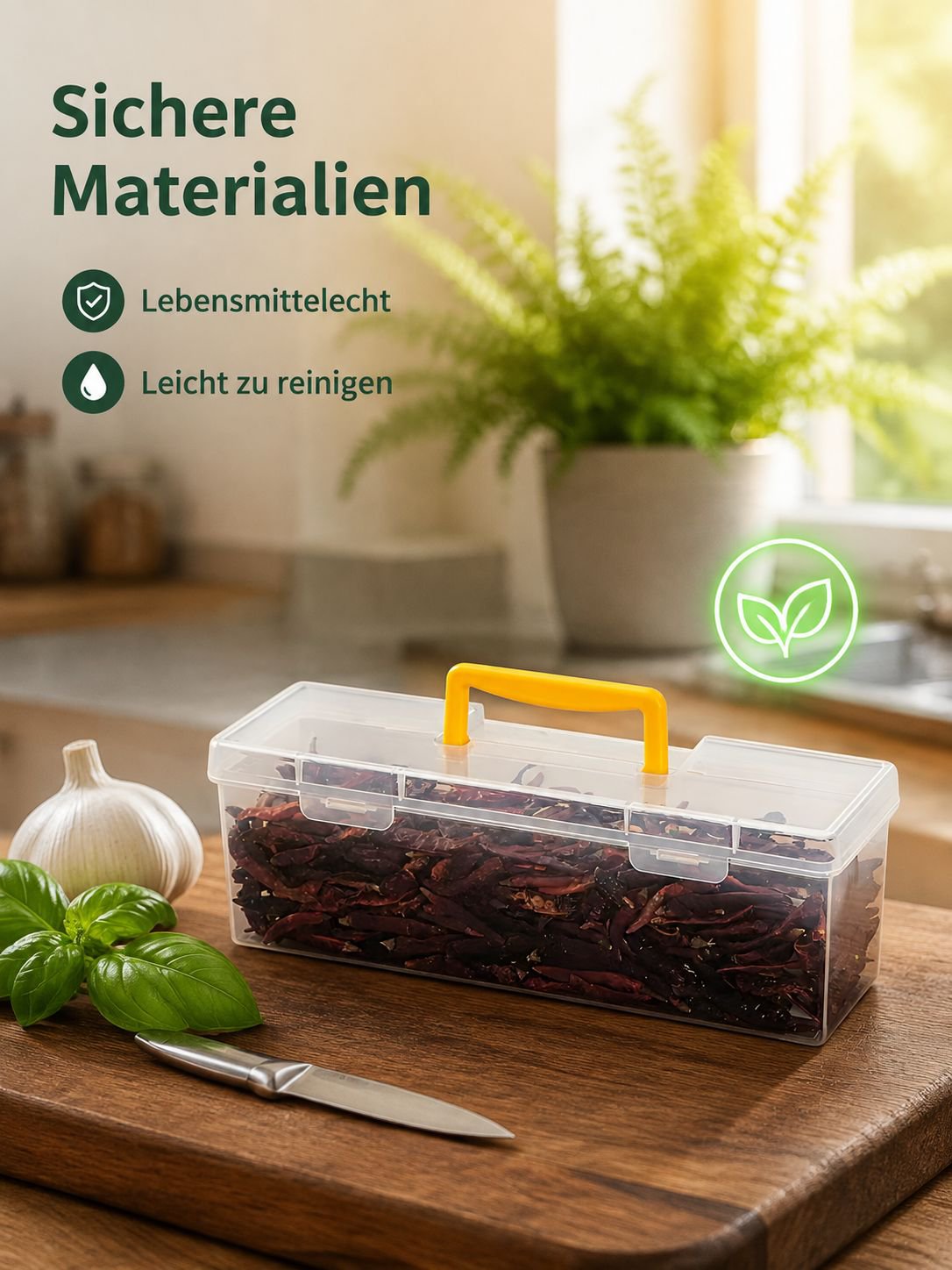 Haushalts-Luftdichte Gewürzaufbewahrungsbox, speziell für den Schrank, aus Kunststoff