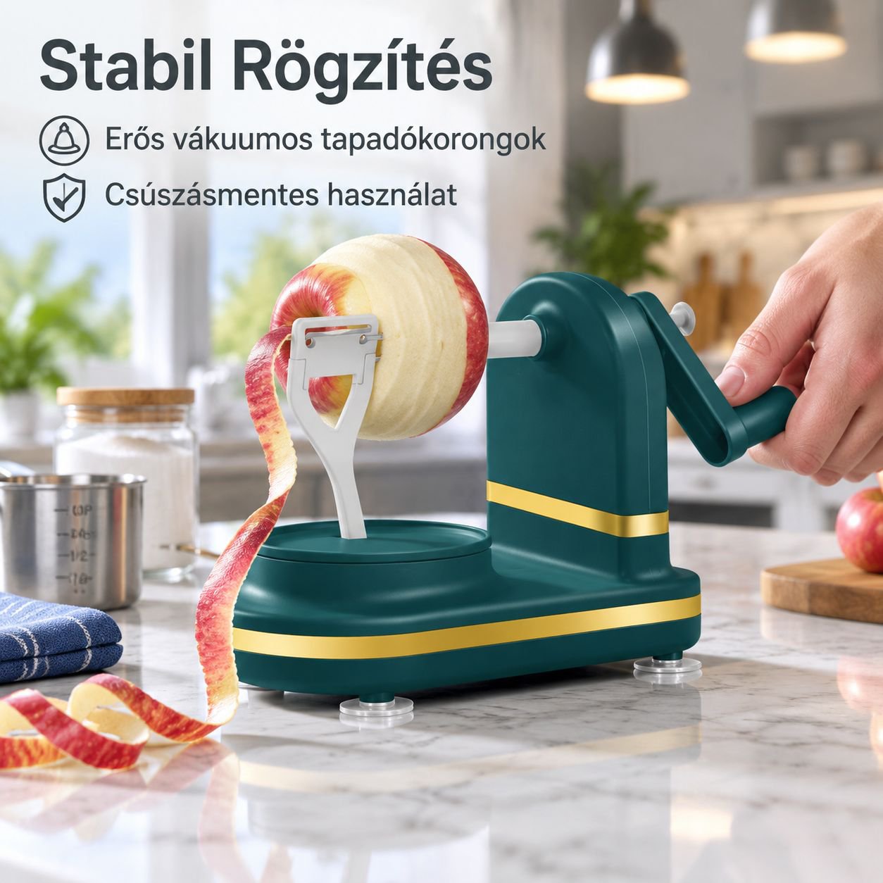 Többfunkciós almahámozó