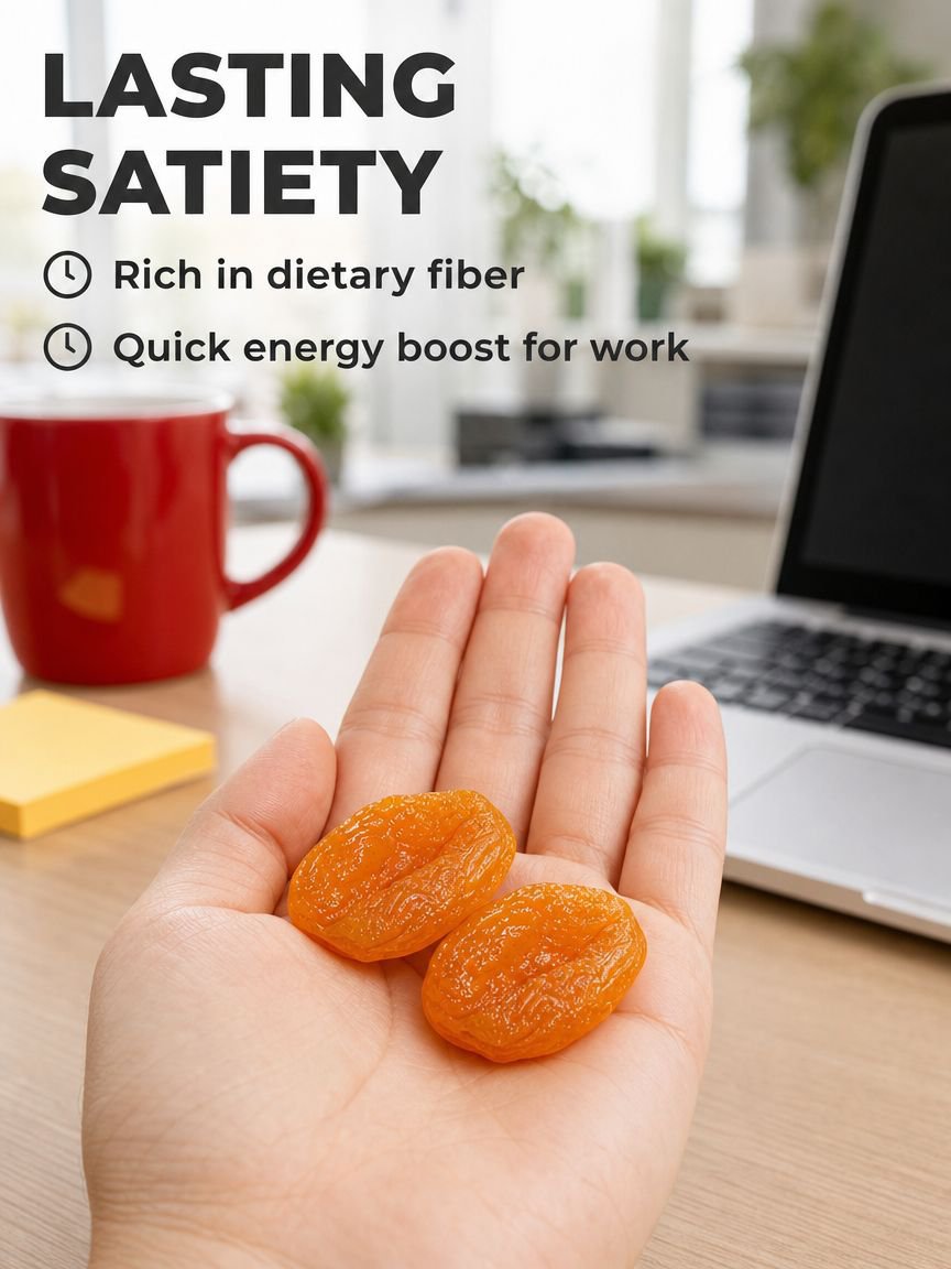 Fresh and tangy dried apricots piled in a bowl