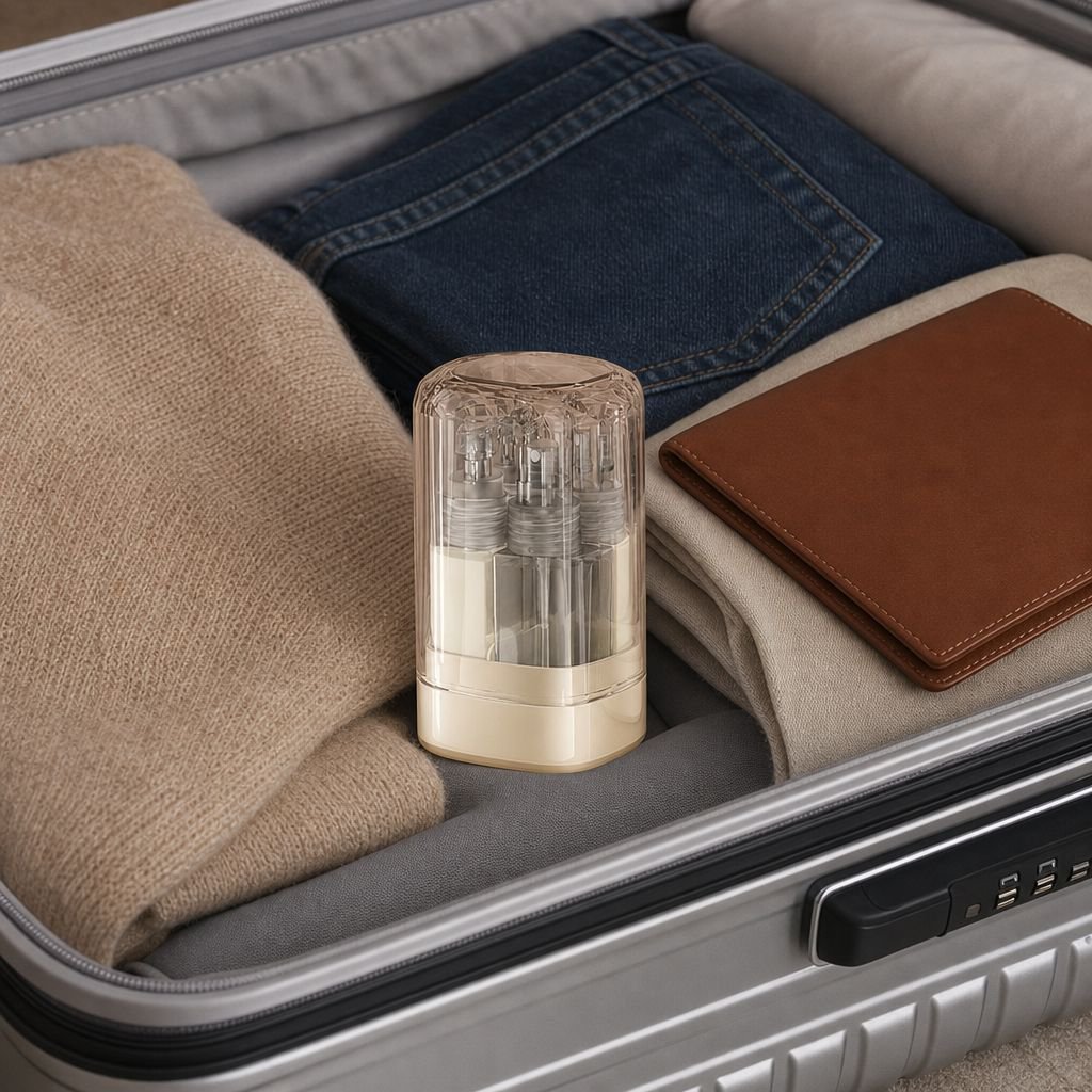 Compact and lightweight lotion container