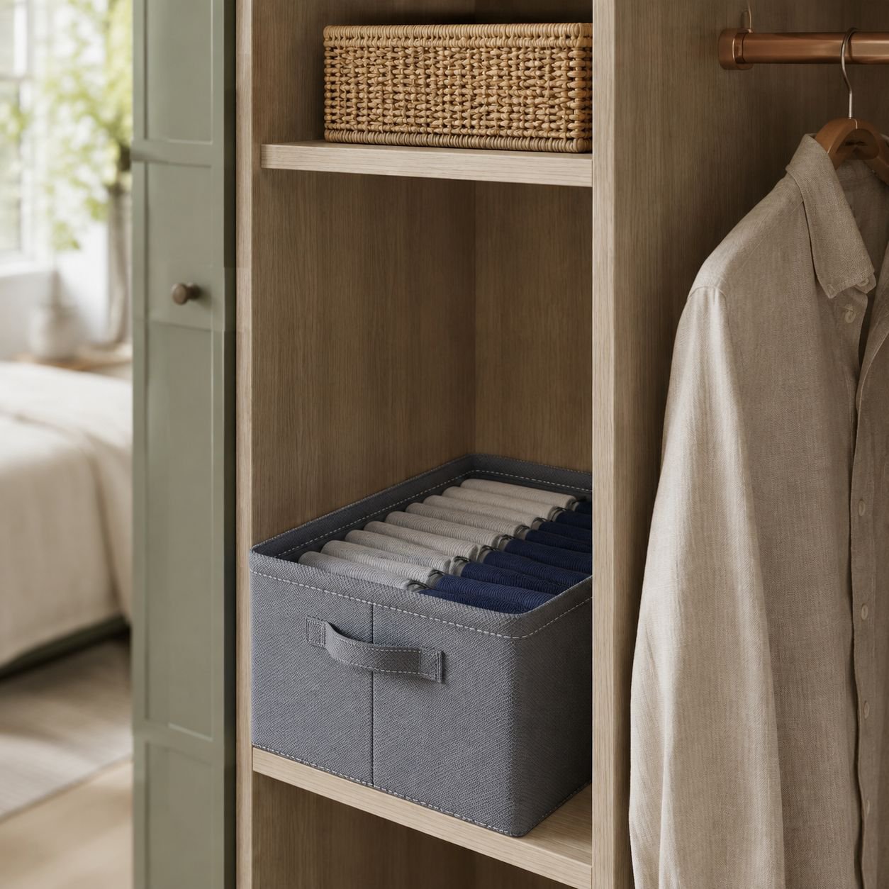Large capacity storage box for clothes and linens