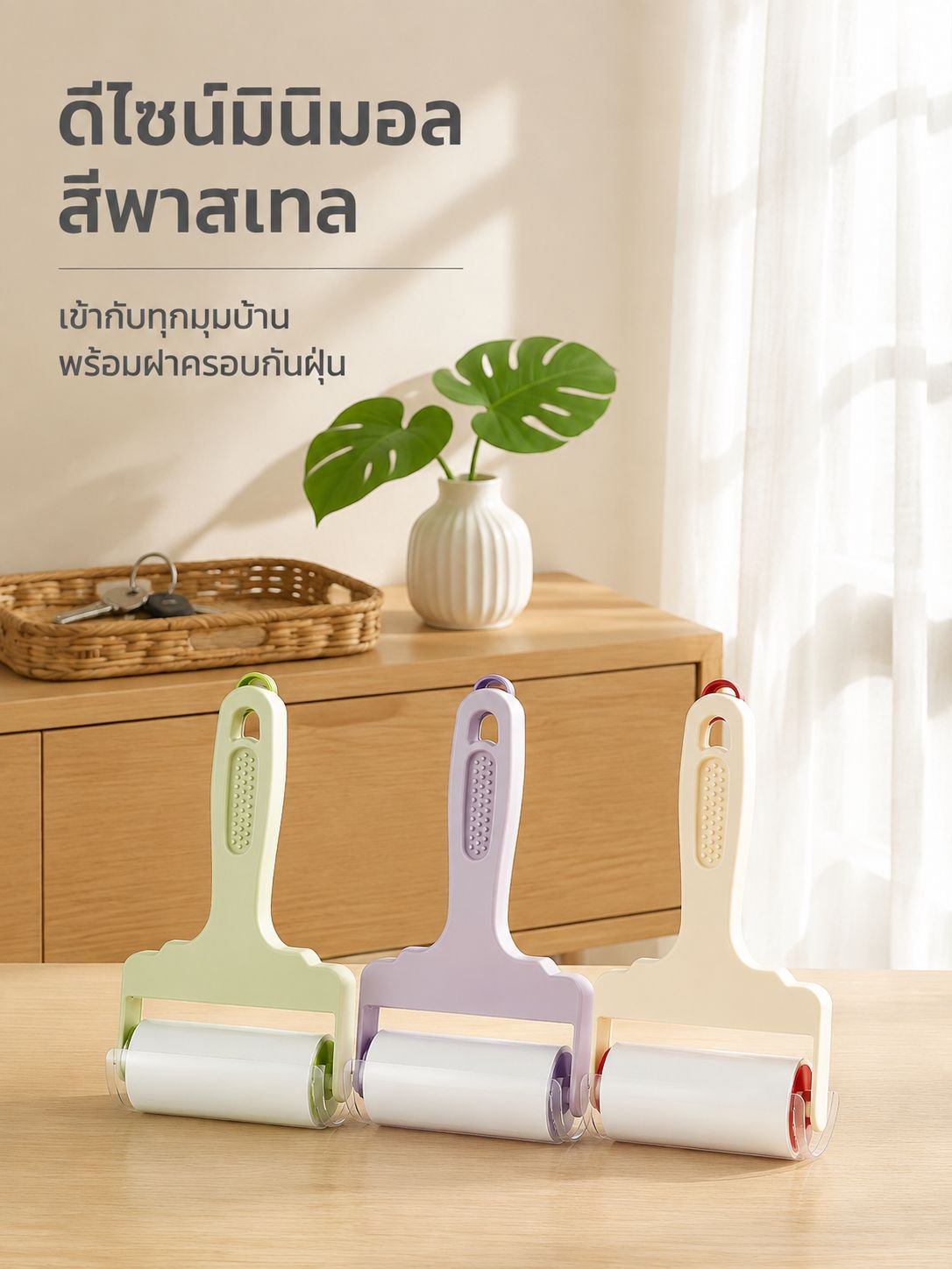 แปรงลูกกลิ้งสำหรับขจัดขนบนเสื้อผ้า