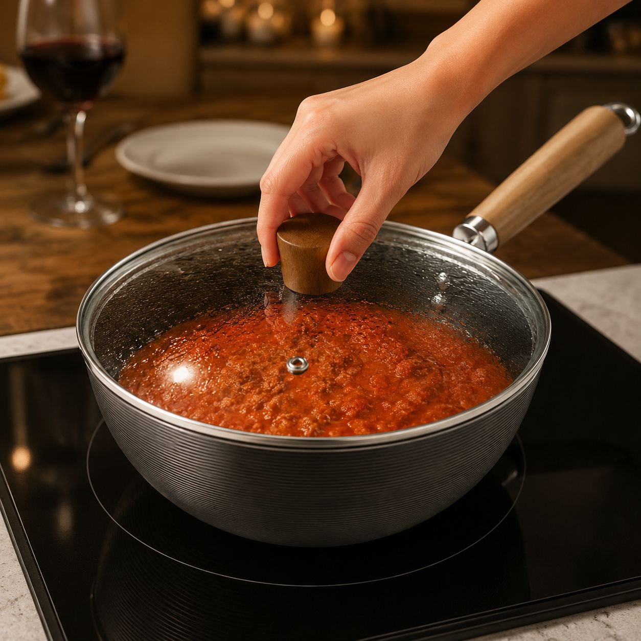 Personal size nonstick skillet for everyday meals