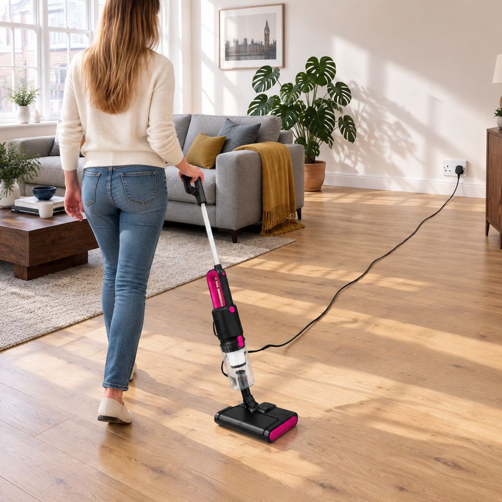 Portable wet dry vacuum cleaner with powerful suction