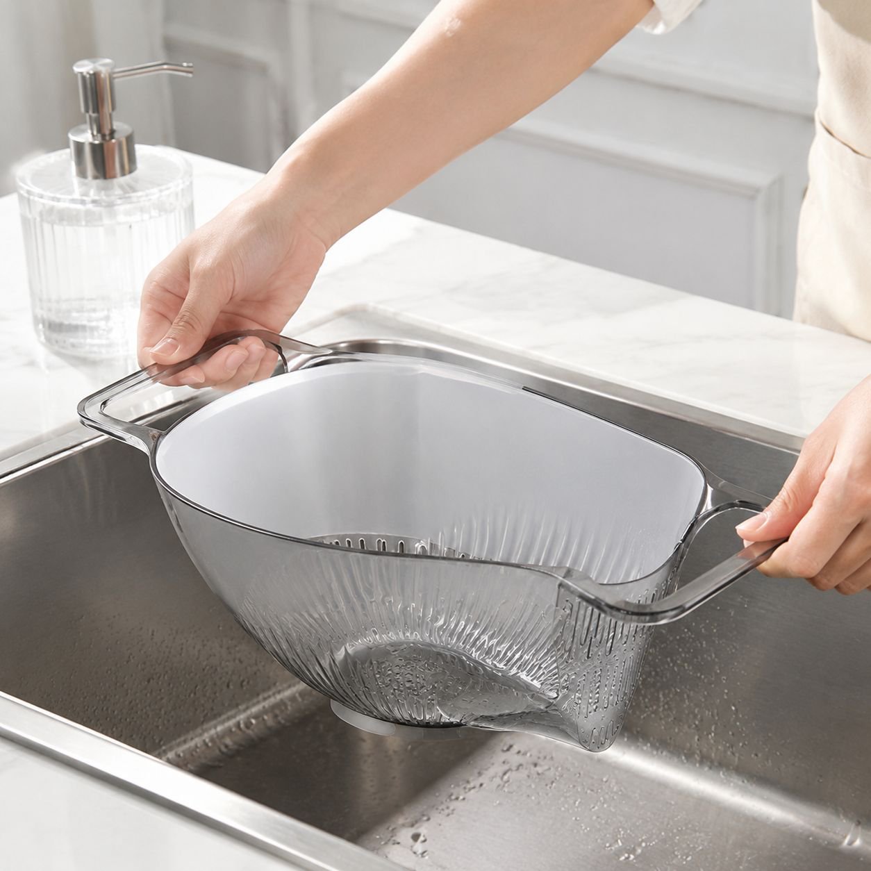 Panier de drainage pliant multifonctionnel cuisine évier de légumes domestique panier de vidange mul