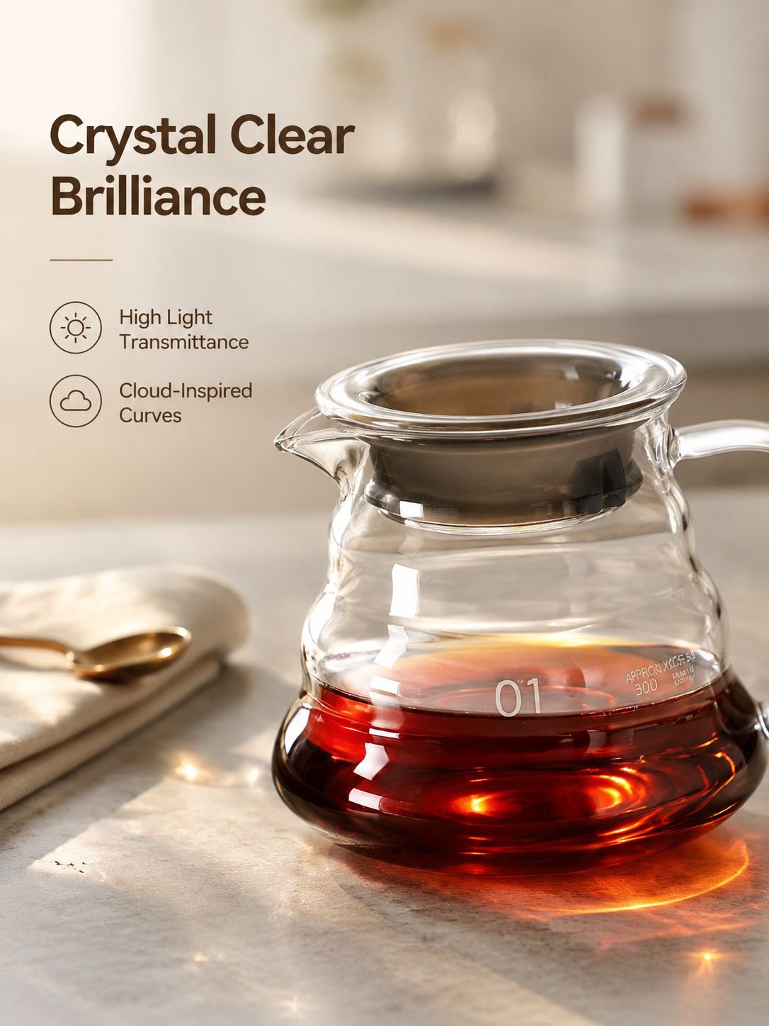 Creative cloud shaped hand brewed coffee set